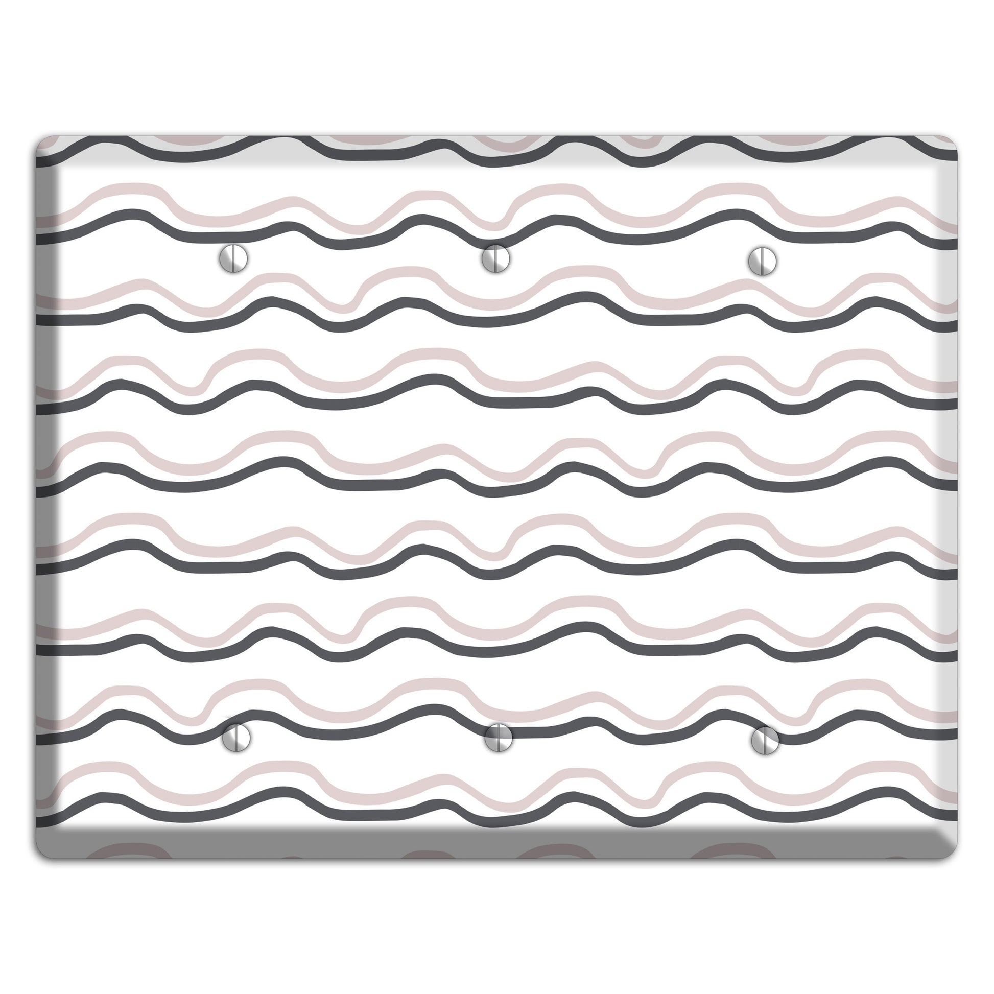 Abstract 30 3 Blank Wallplate