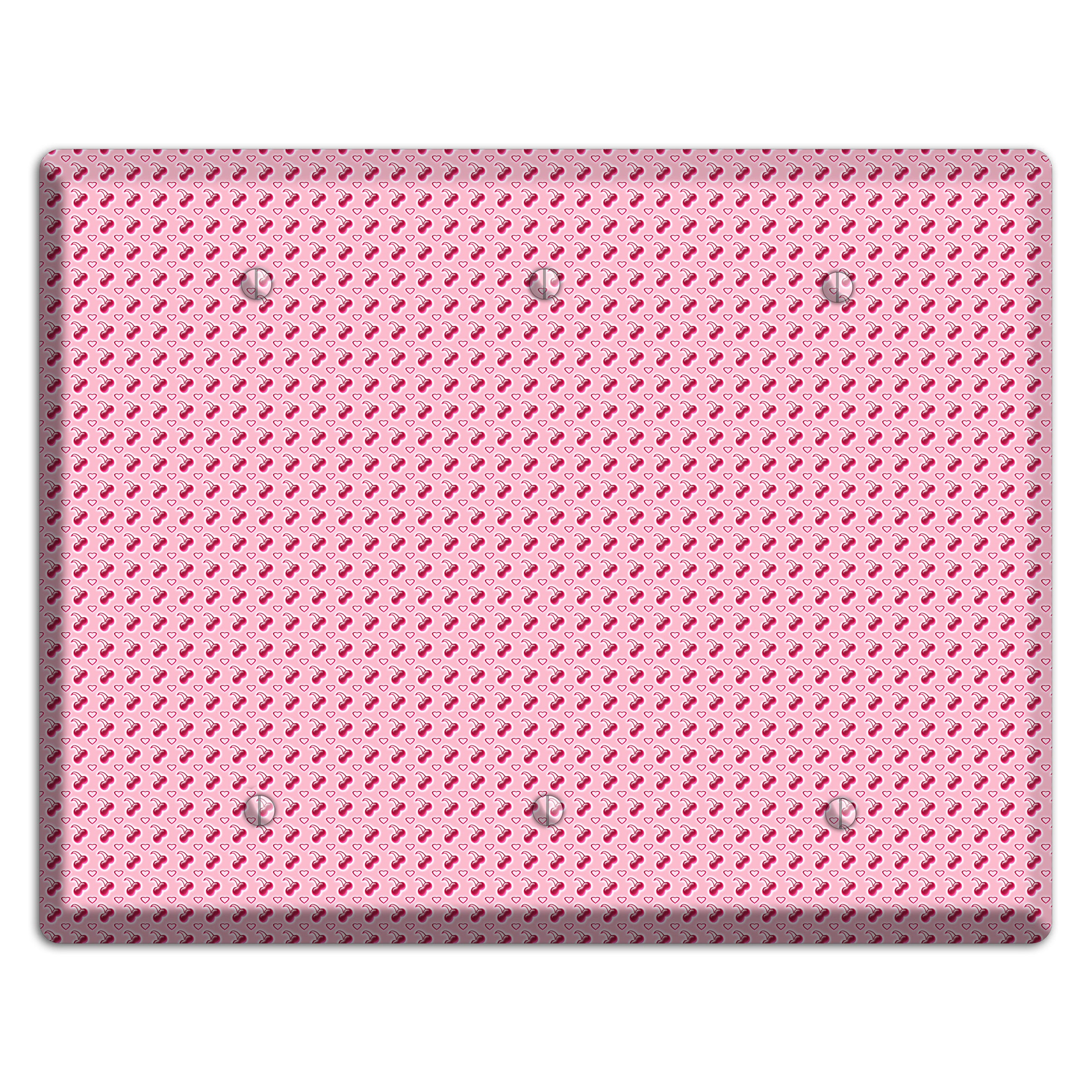 Pink with Cherries 3 Blank Wallplate