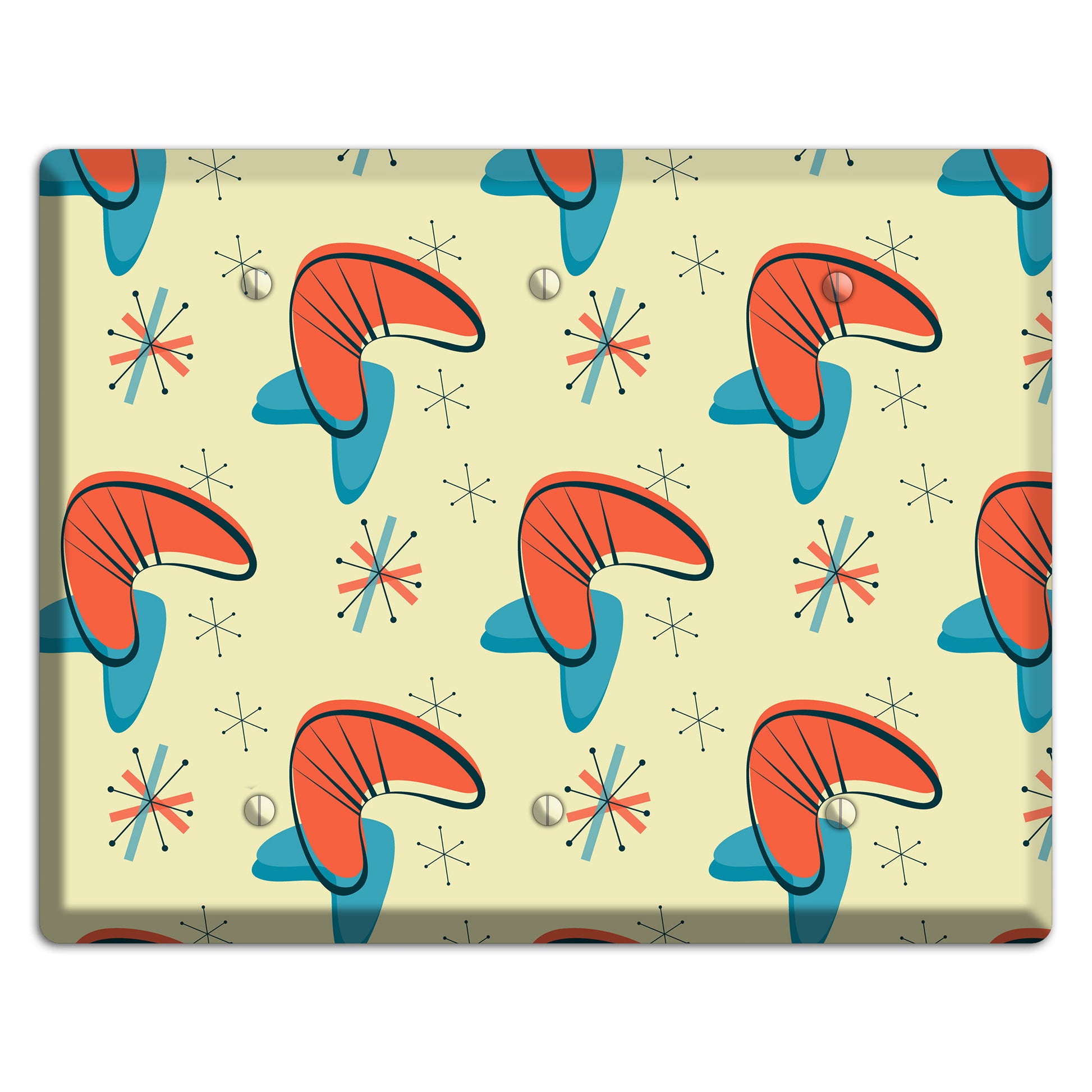 Atomic Boomerang 3 Blank Wallplate