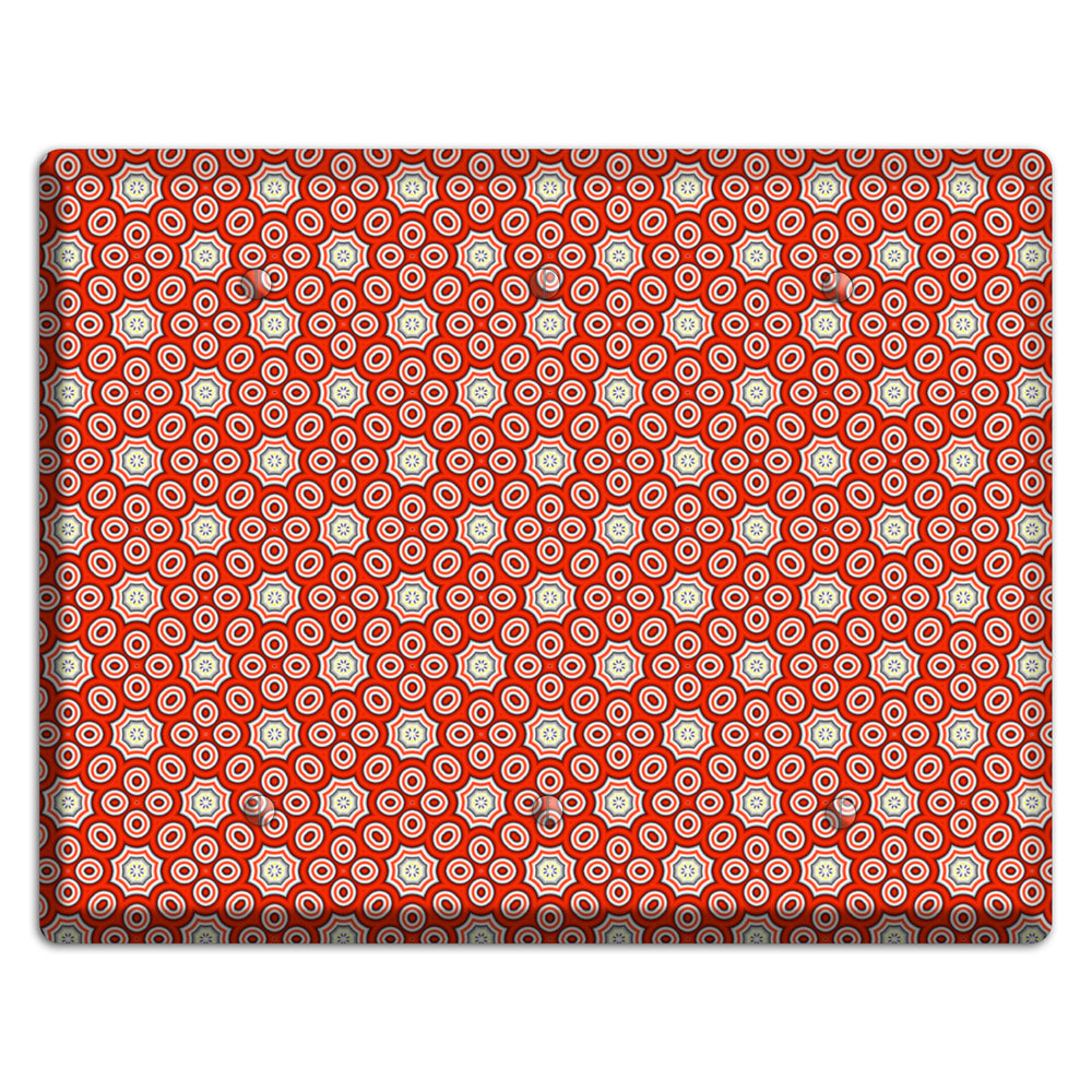 Red Foulard 3 3 Blank Wallplate