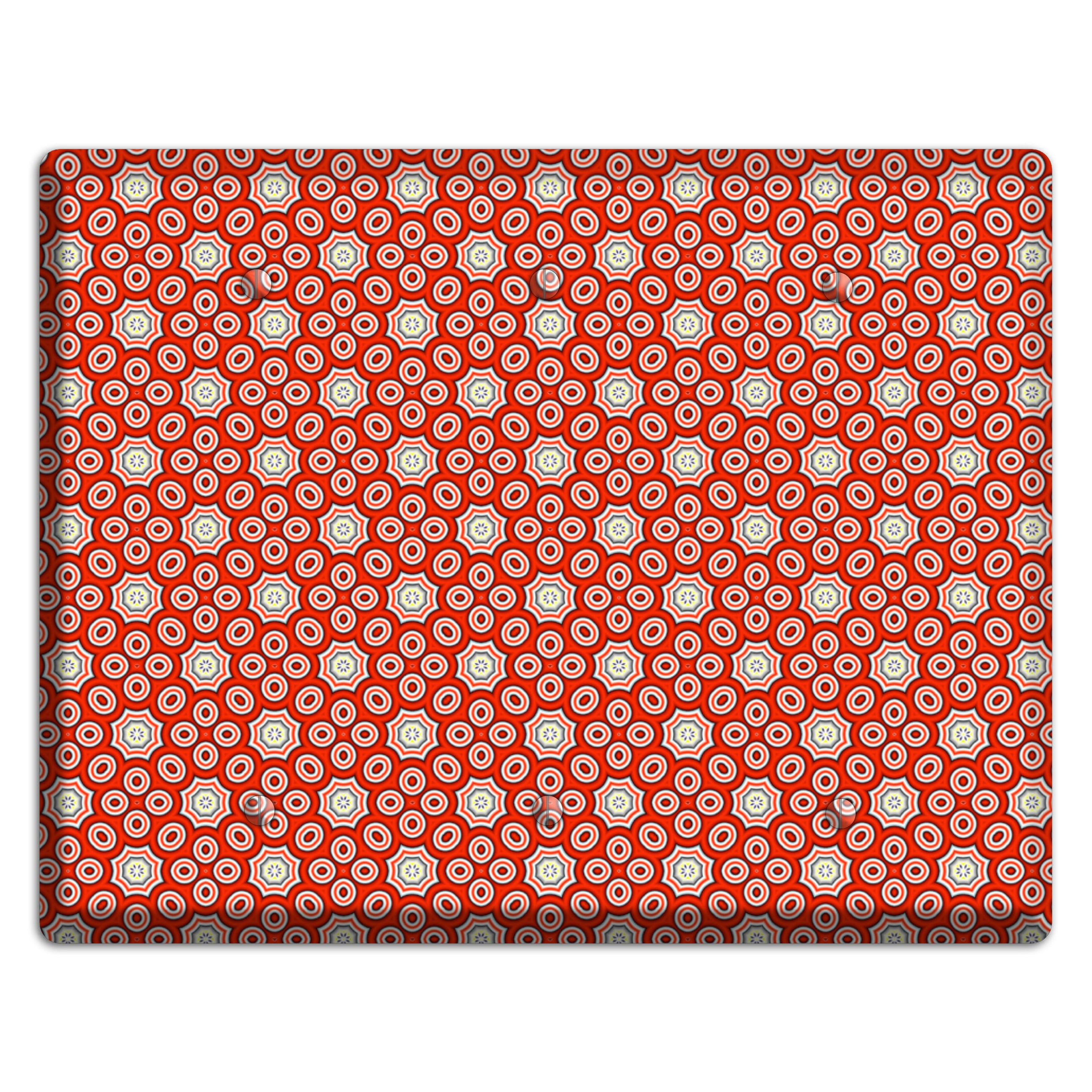 Red Foulard 3 3 Blank Wallplate