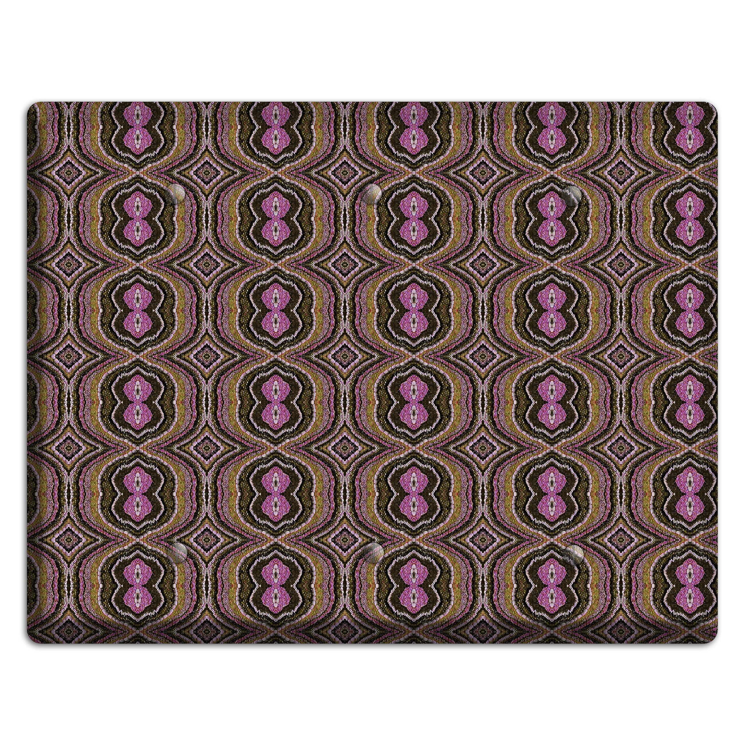 Pink and Brown Tapestry 3 Blank Wallplate