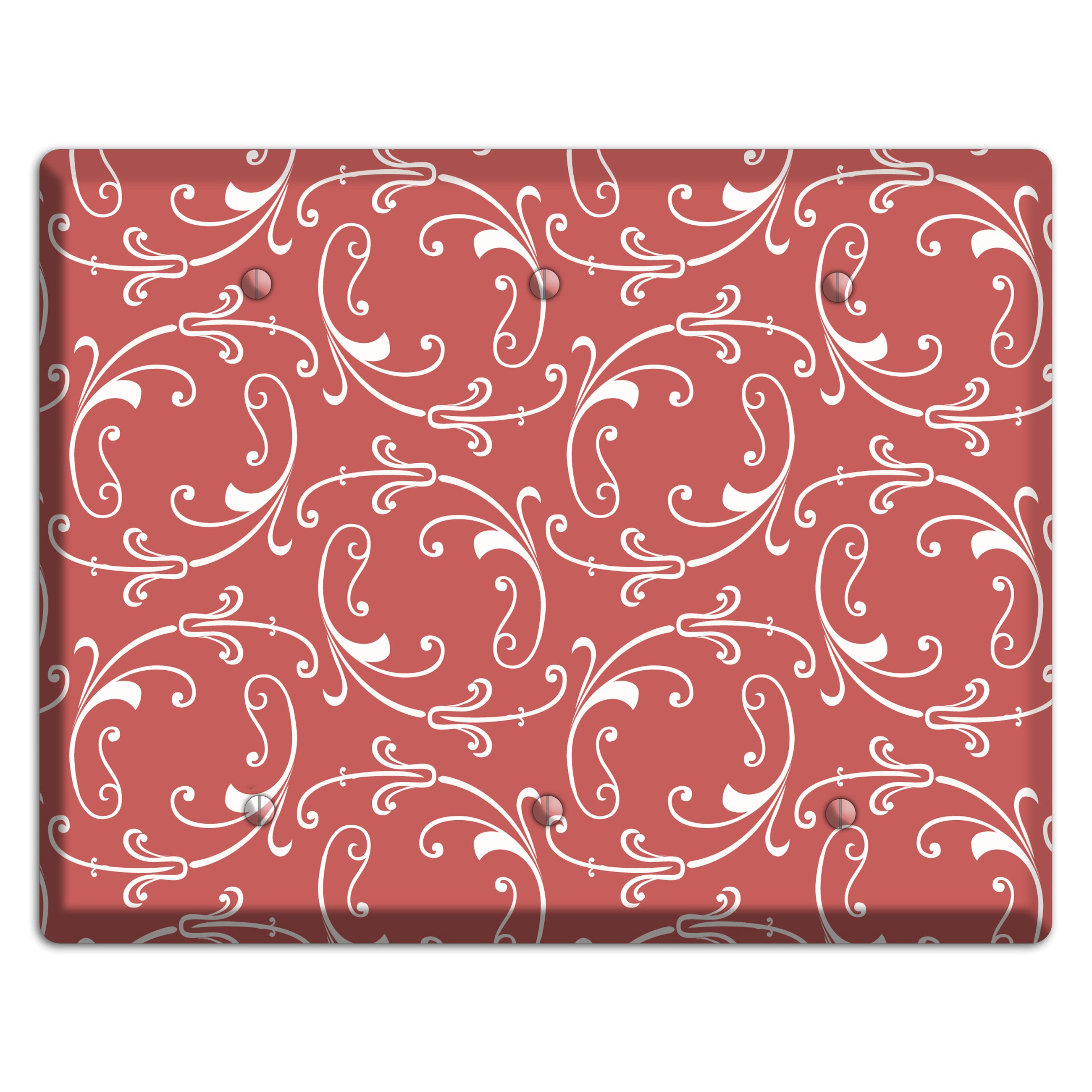 Brick Victorian Sprig 3 Blank Wallplate