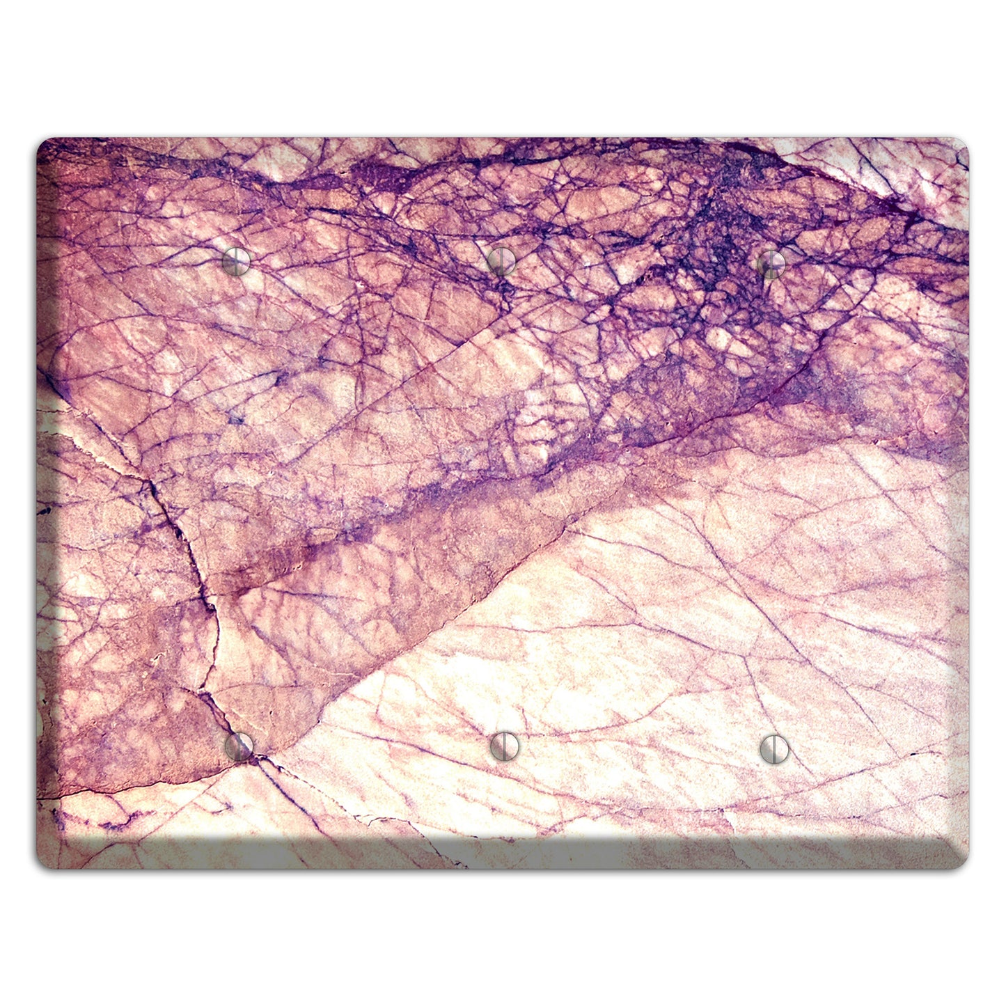 Cavern Pink Marble 3 Blank Wallplate