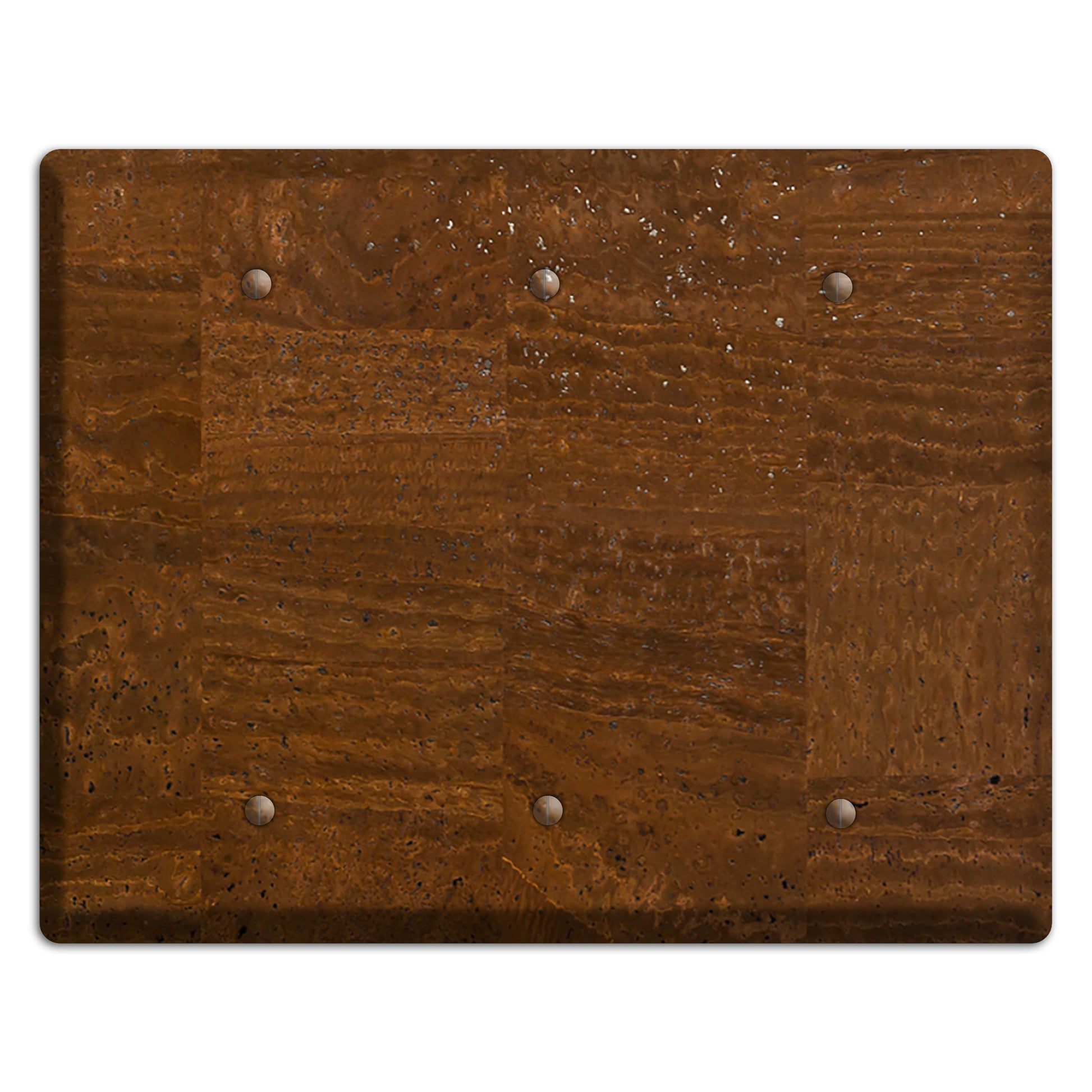 Milk Chocolate Cork 3 Blank Wallplate