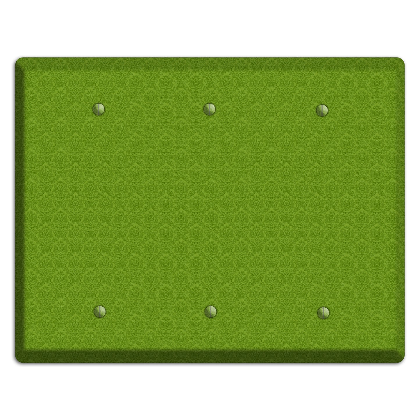 Green Cartouche 3 Blank Wallplate