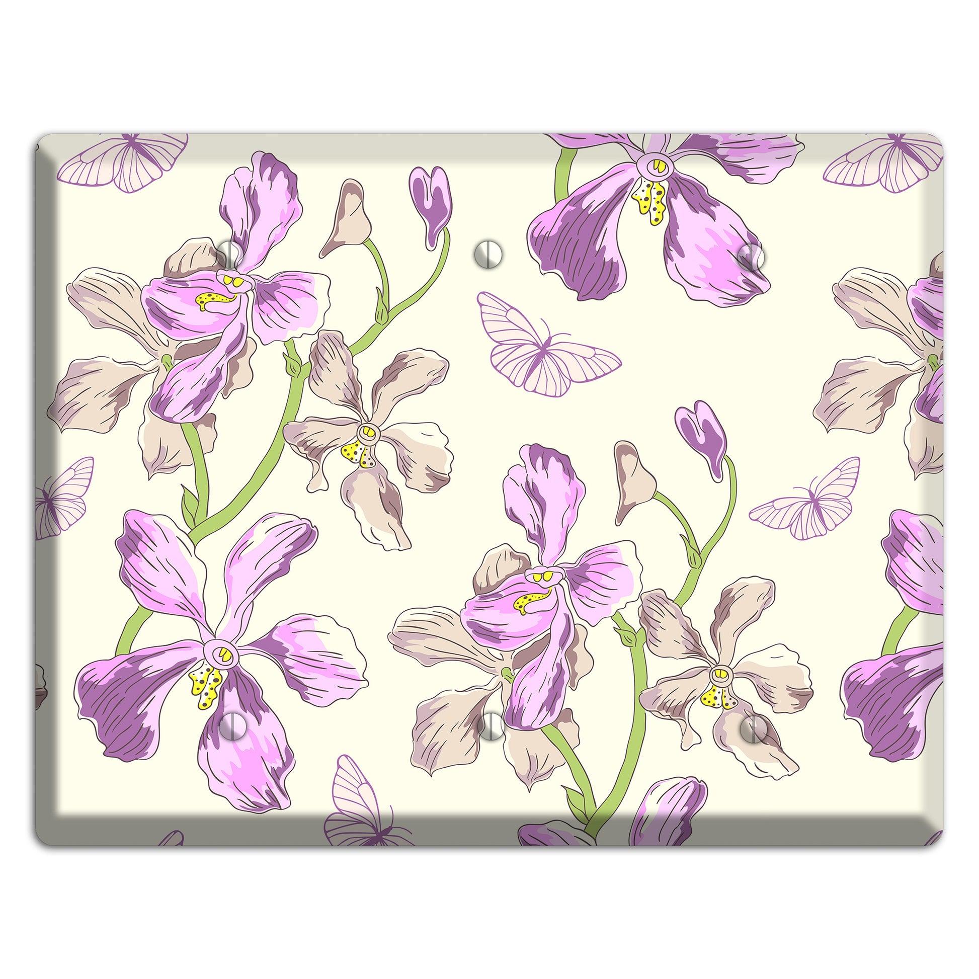 Orchid 3 Blank Wallplate