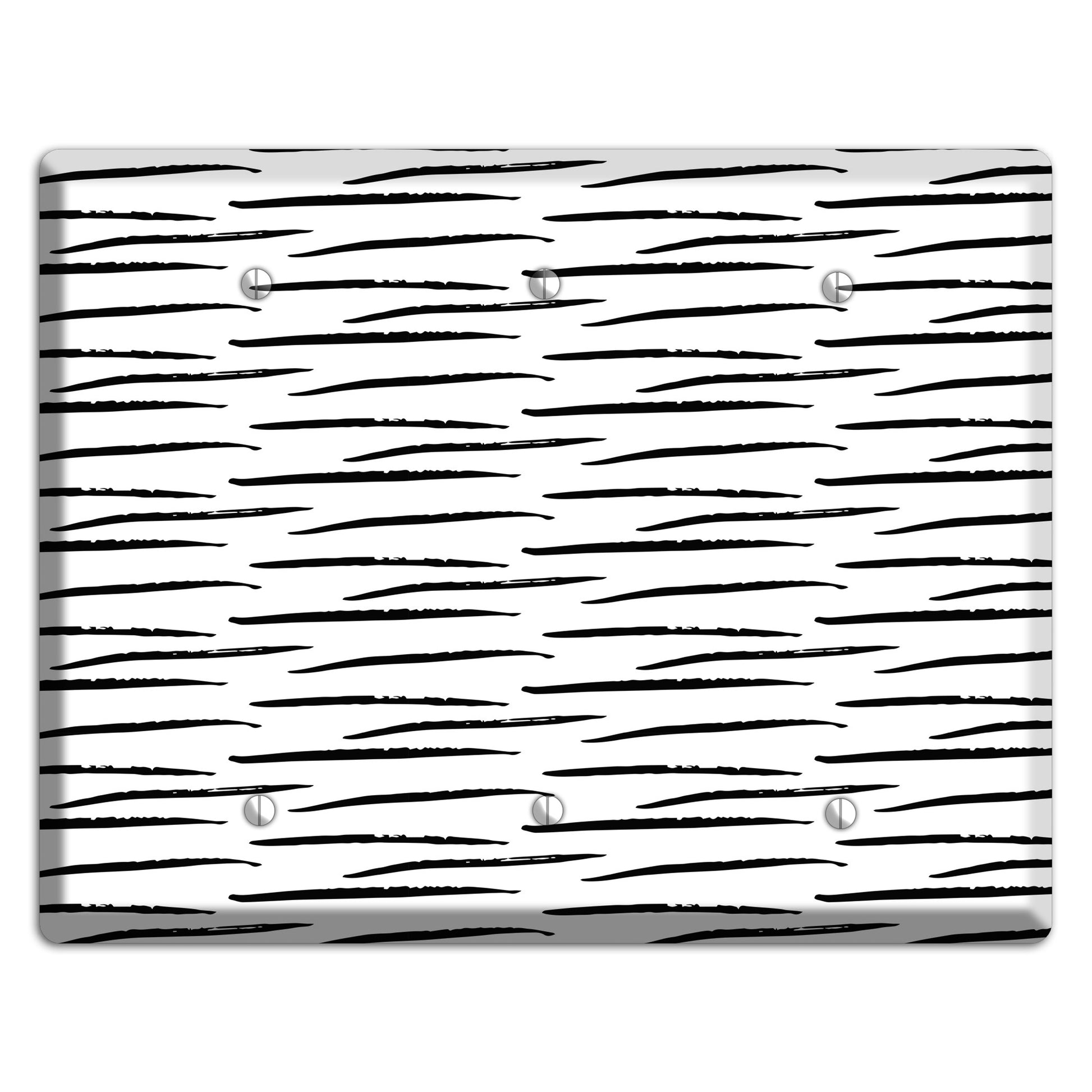 Ink Brushstrokes 9 3 Blank Wallplate