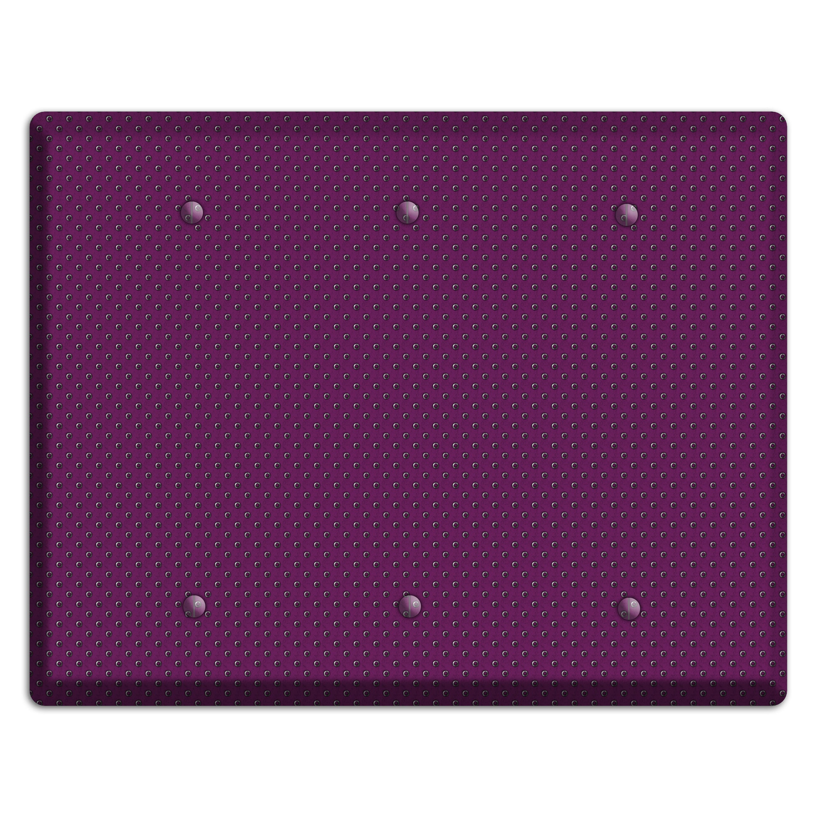 Purple Small Dots 3 Blank Wallplate
