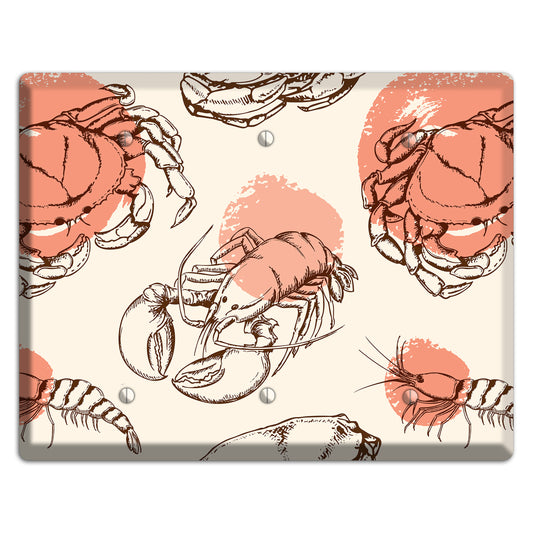 Red Crab 3 Blank Wallplate