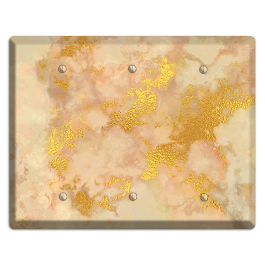 Old Gold Marble 3 Blank Wallplate