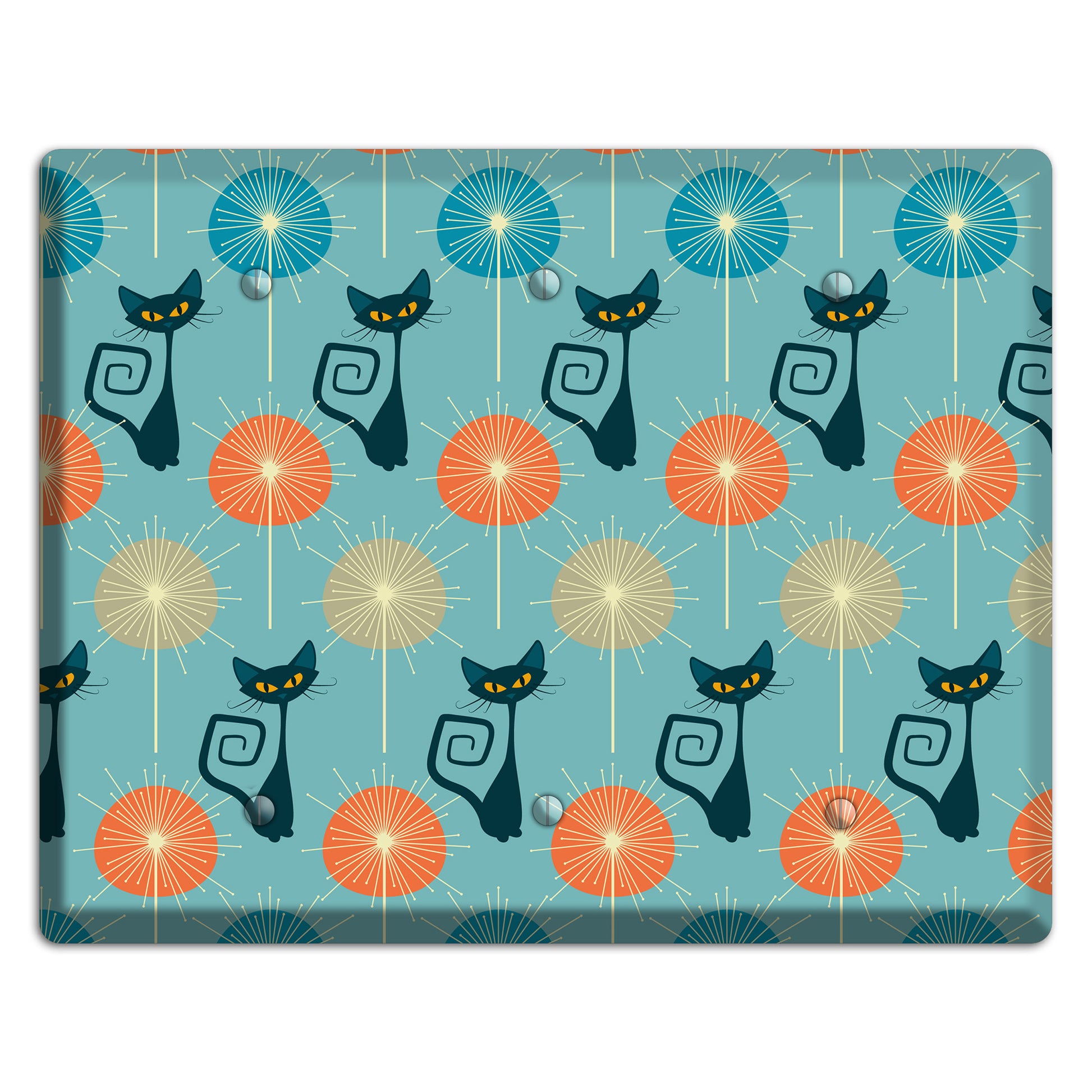 Atomic Burst Kitties 3 Blank Wallplate