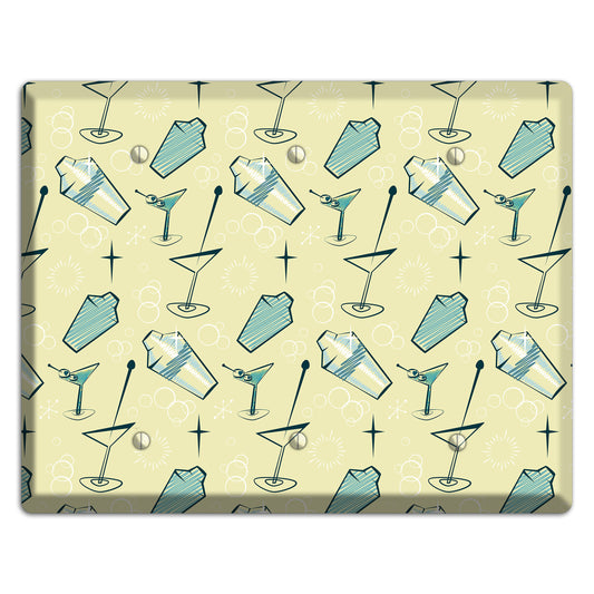 Retro Cocktails Lime 3 Blank Wallplate