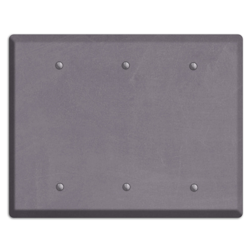 Chalk Purple 3 Blank Wallplate