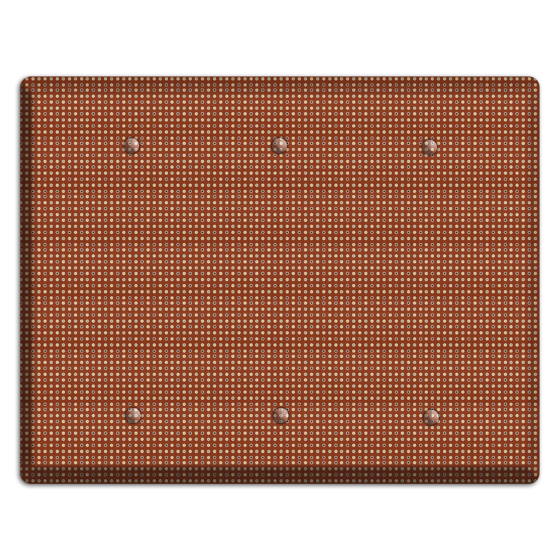Maroon Weave 3 Blank Wallplate
