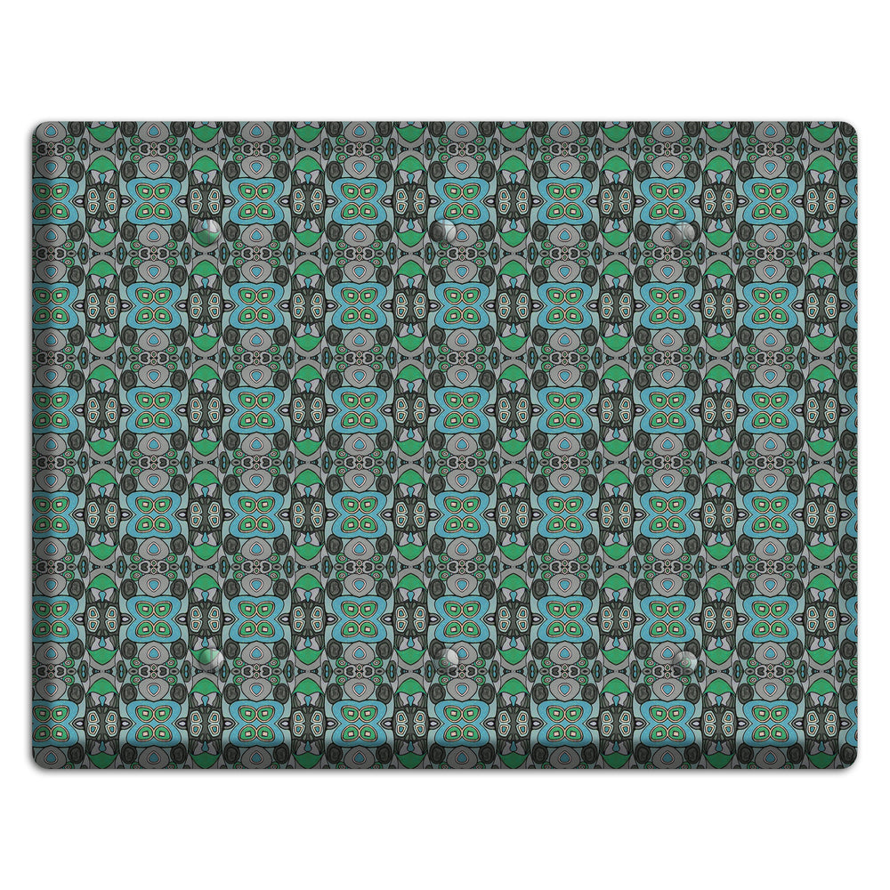 Green Tapestry 3 Blank Wallplate