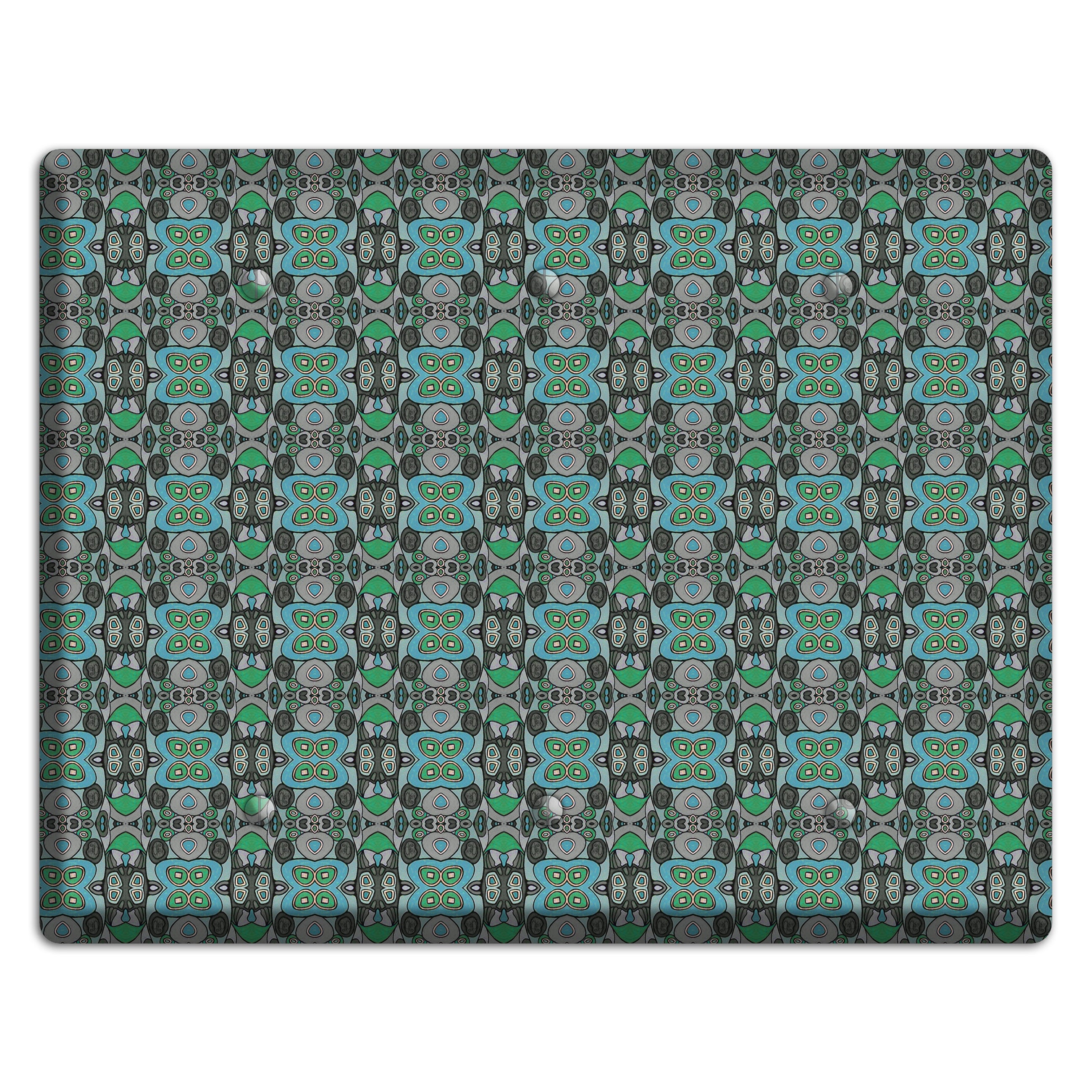 Green Tapestry 3 Blank Wallplate