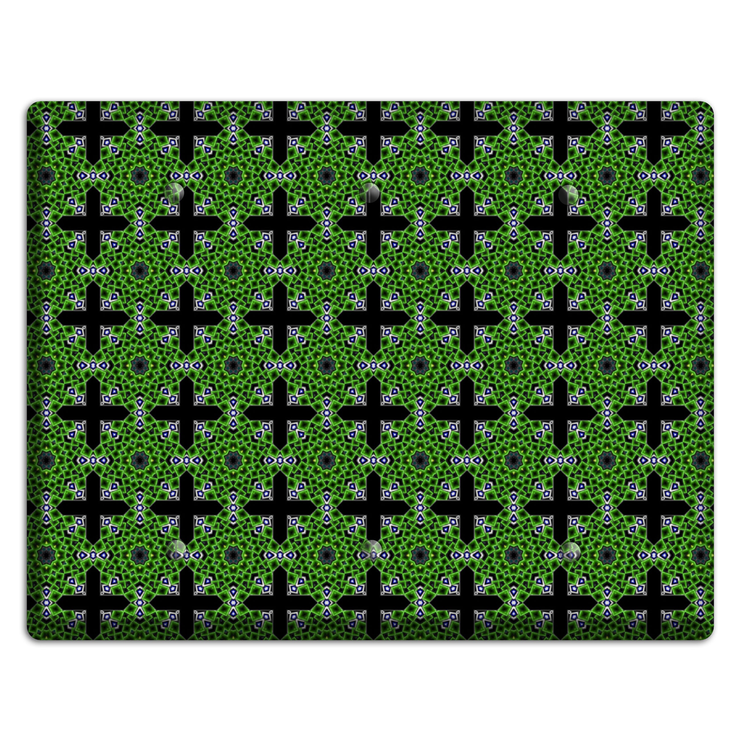 Green Foulard 3 3 Blank Wallplate