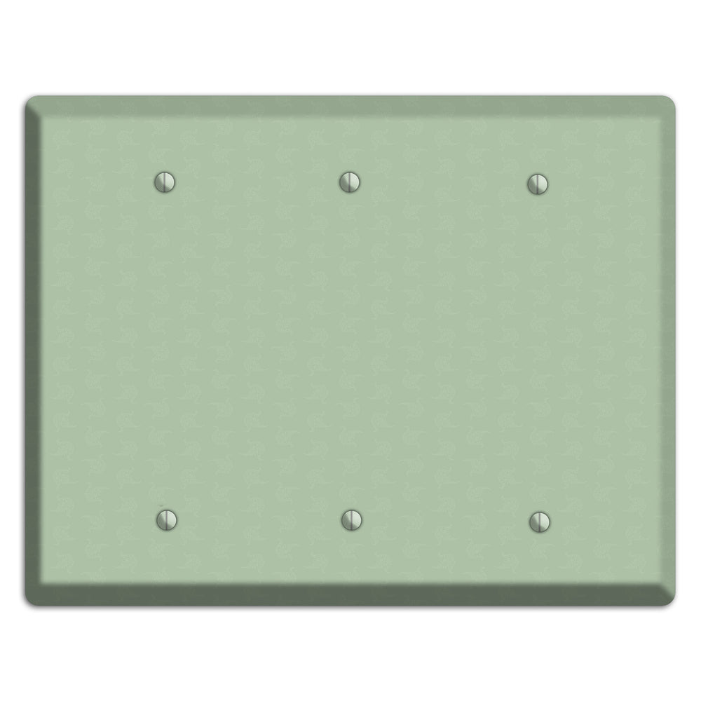 Sage Tiny Cartouche 3 Blank Wallplate