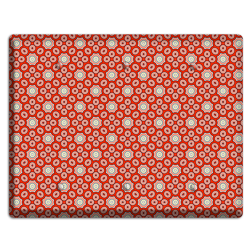 Red Foulard 3 Blank Wallplate