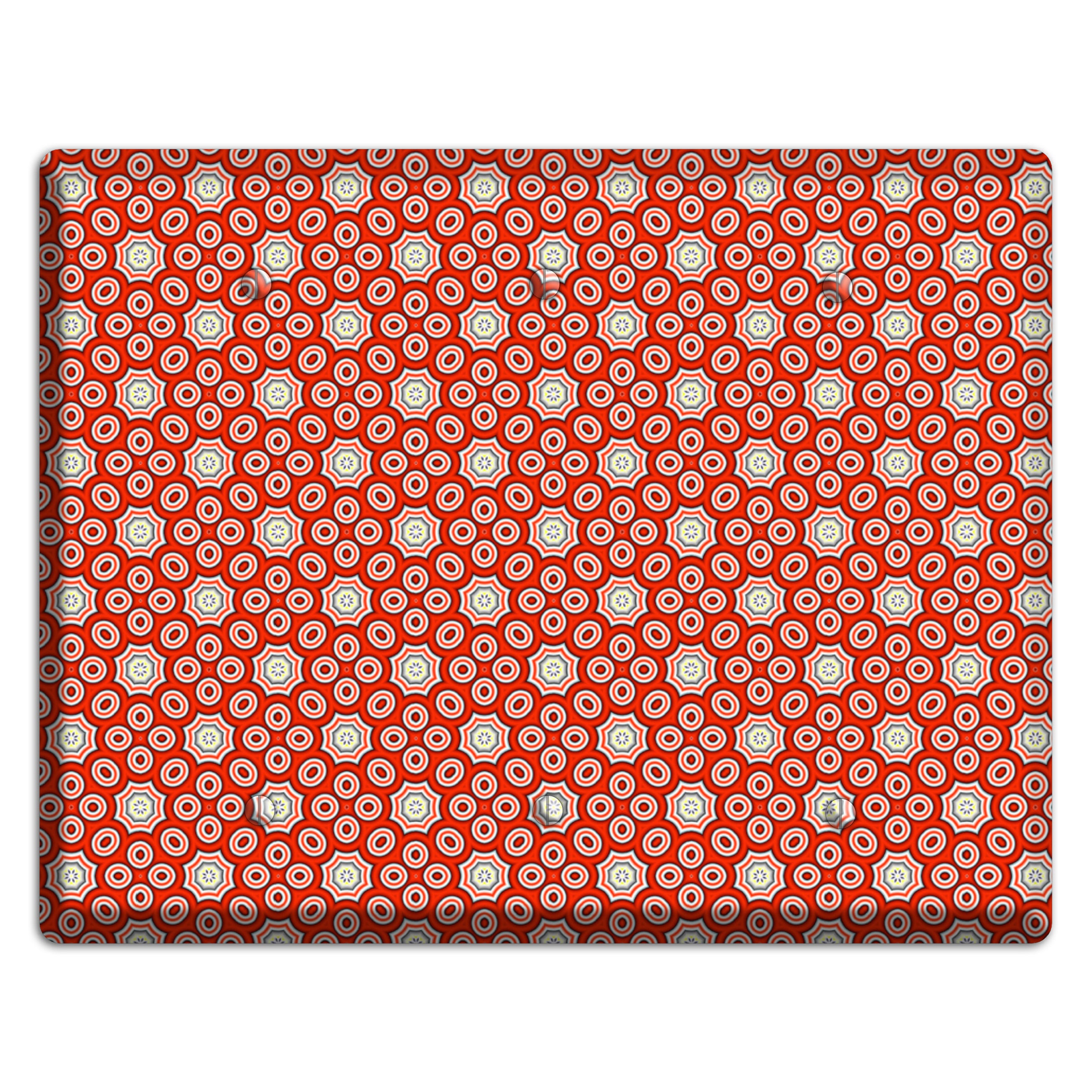 Red Foulard 3 Blank Wallplate