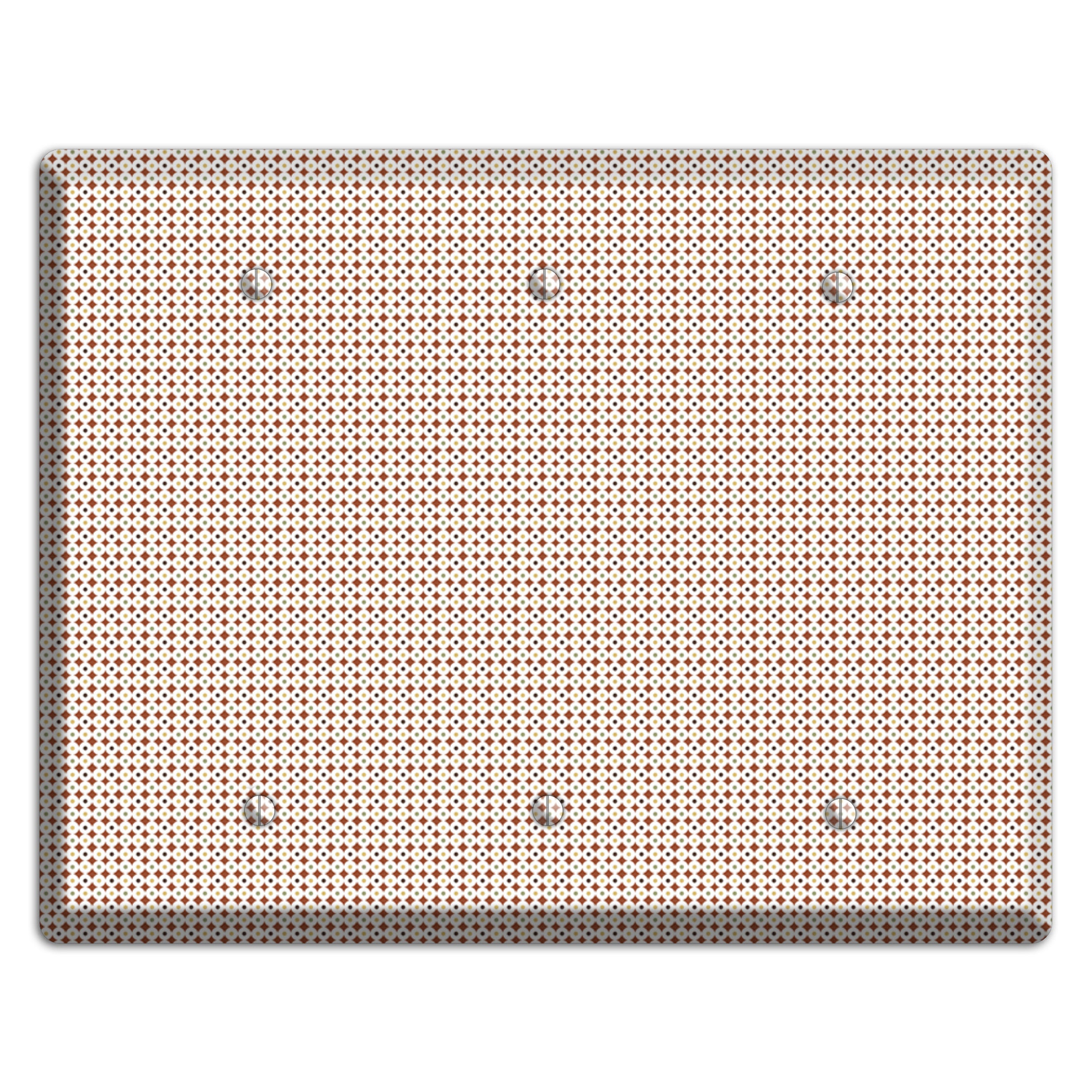 Beige Weave 3 Blank Wallplate