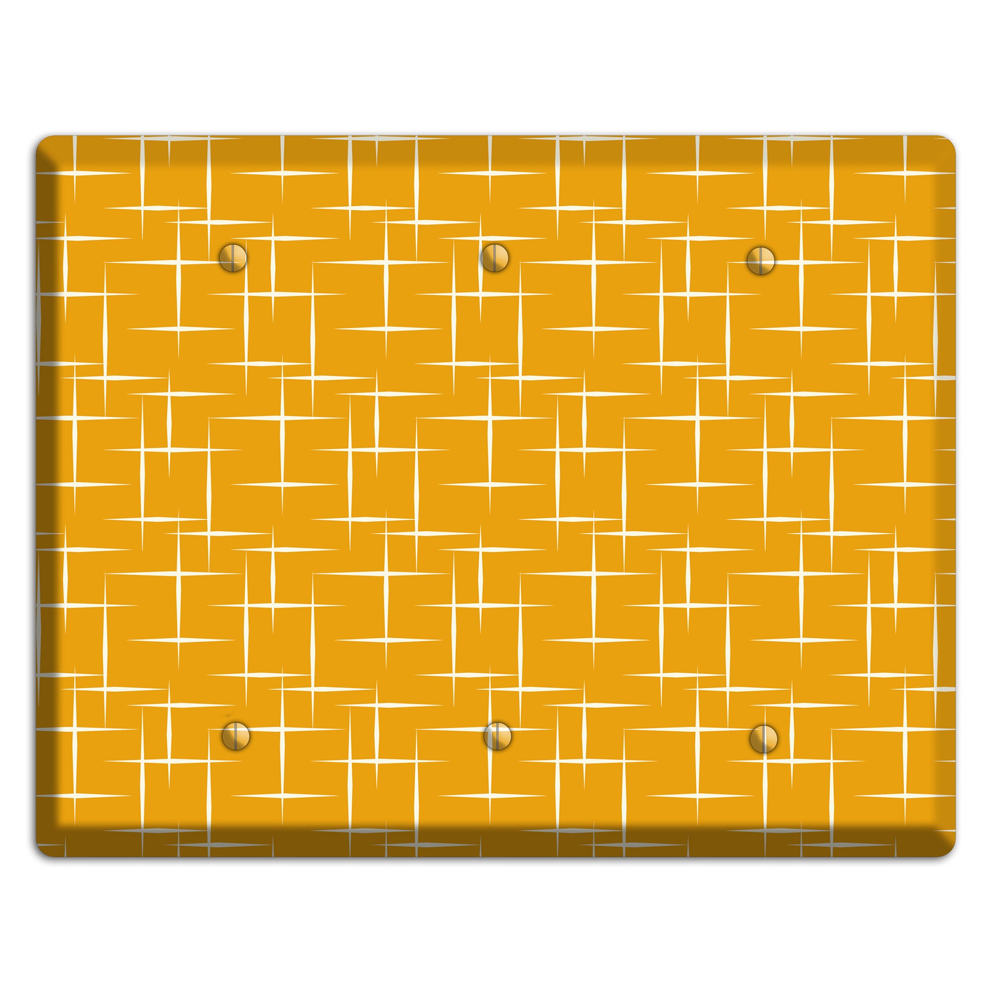 Orange Atomic 3 Blank Wallplate