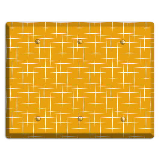 Orange Atomic 3 Blank Wallplate