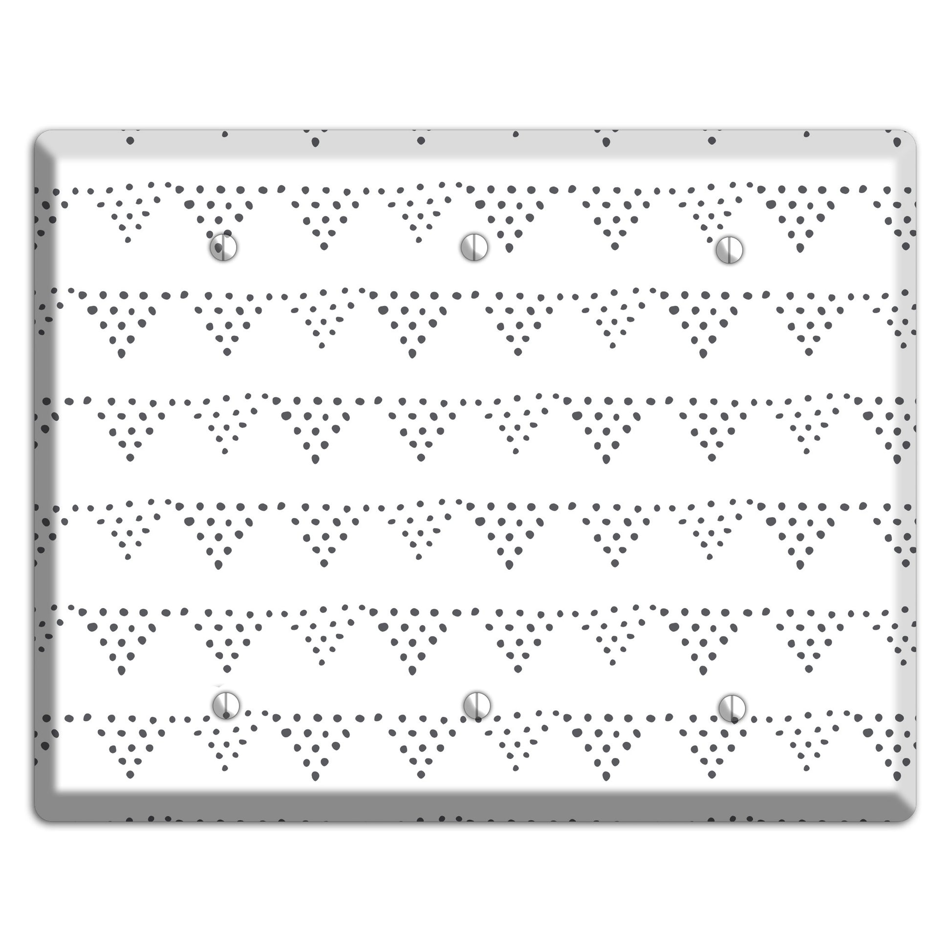 Abstract 16 3 Blank Wallplate