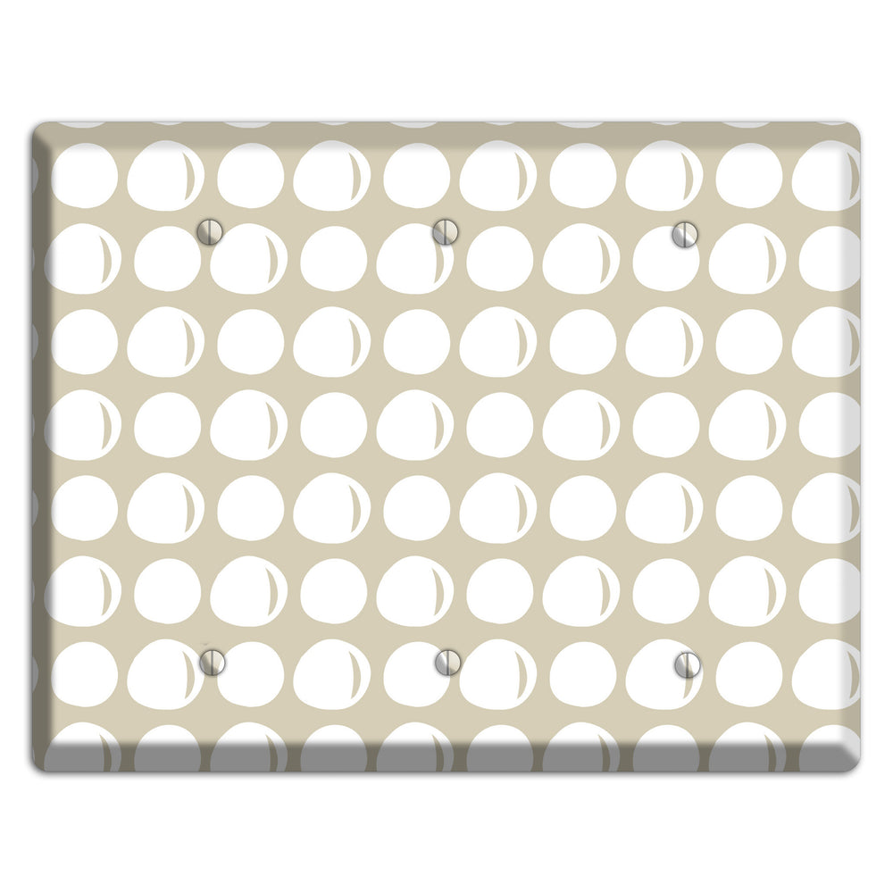 Simple Scandanavian Style KK 3 Blank Wallplate