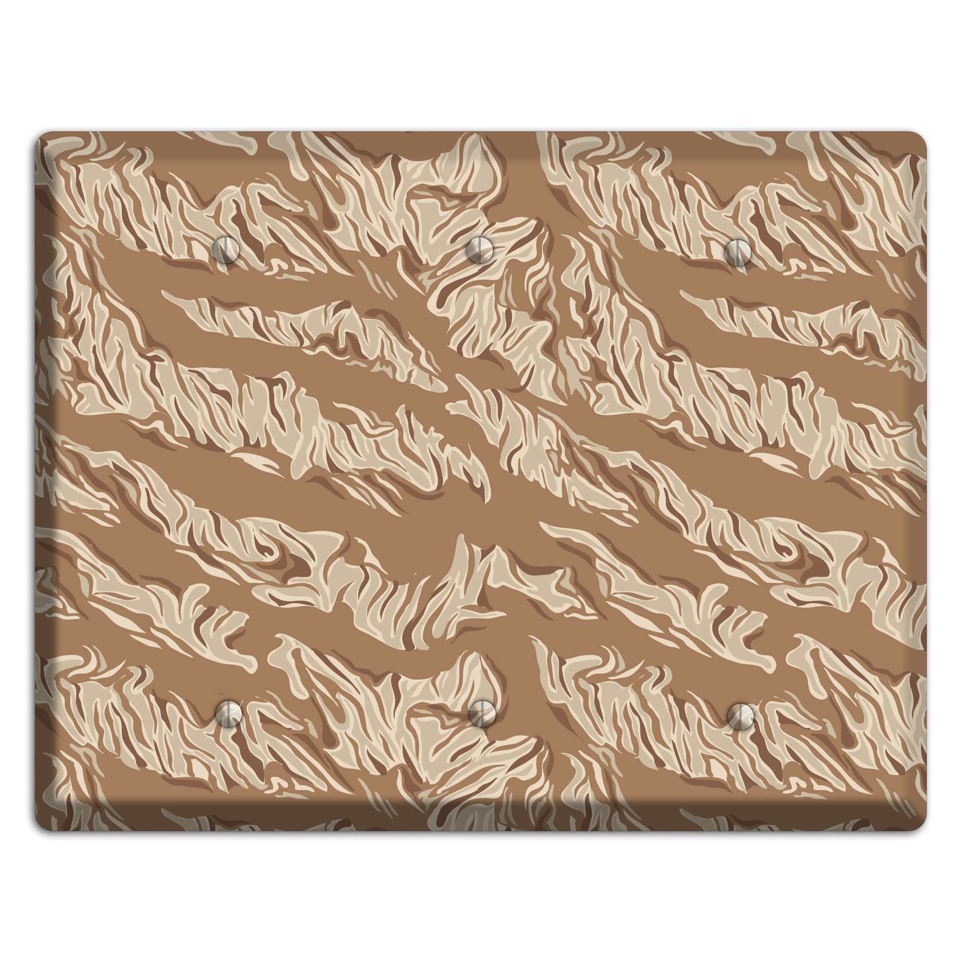 Desert Tiger Camo 3 Blank Wallplate