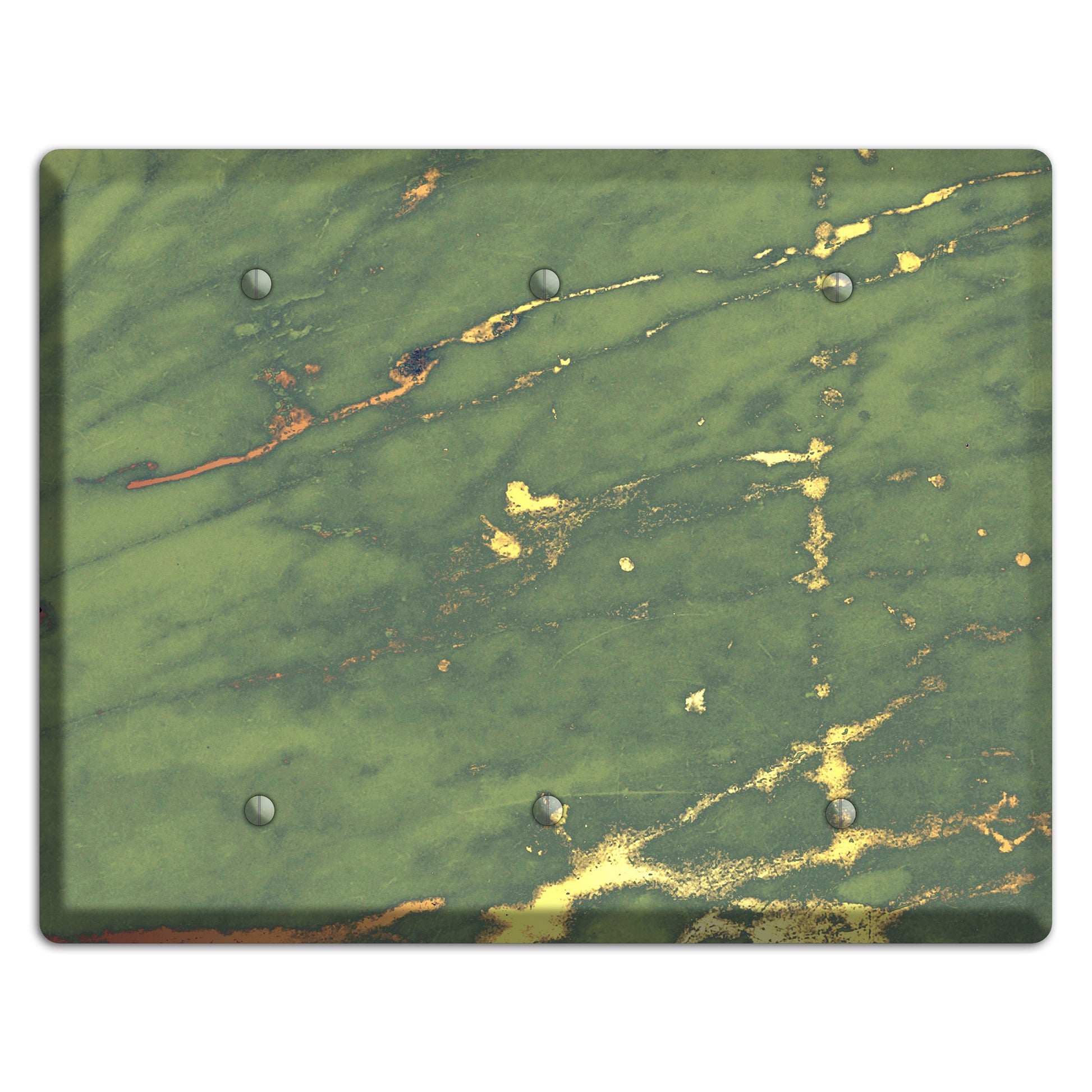 Limed Ash Marble 3 Blank Wallplate