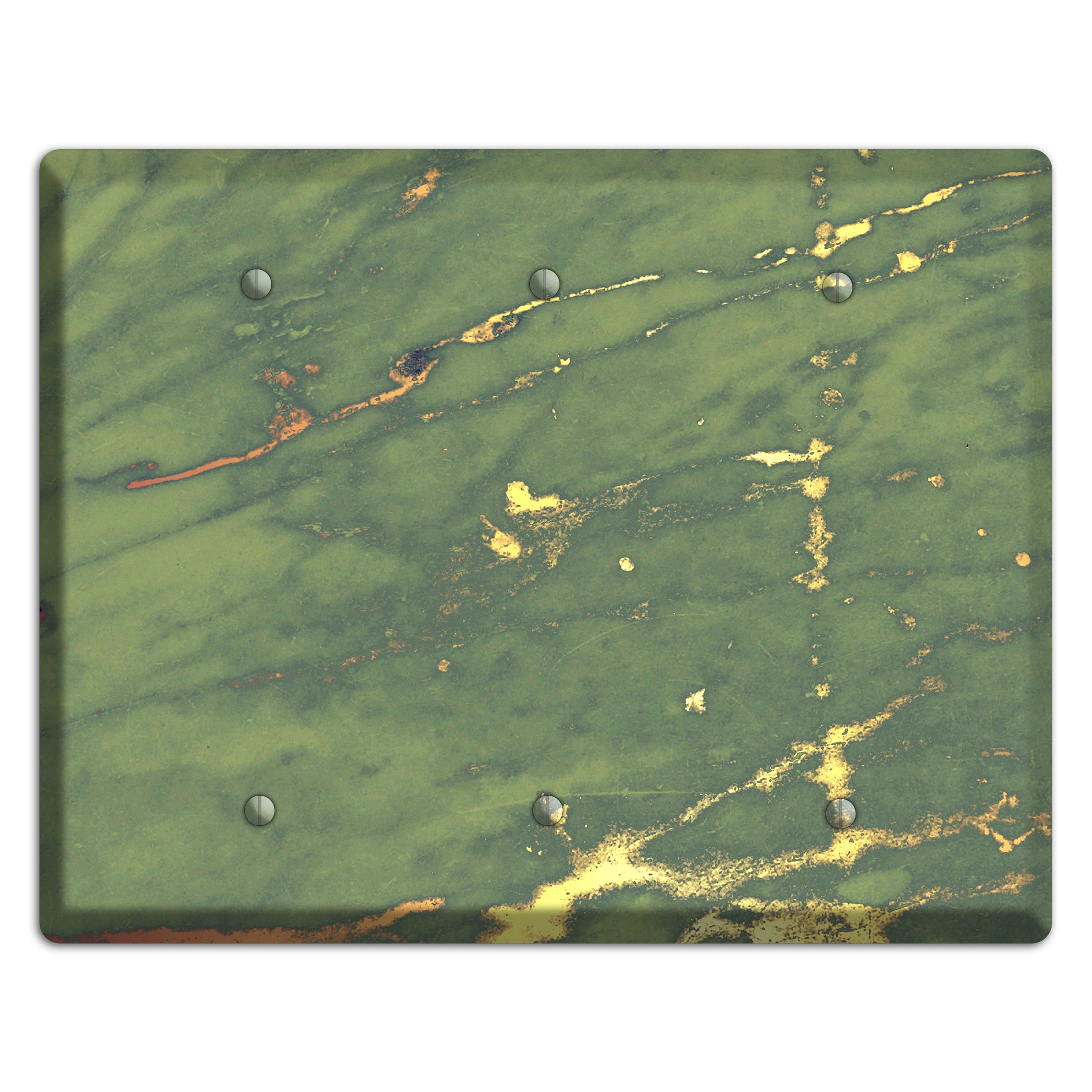 Limed Ash Marble 3 Blank Wallplate