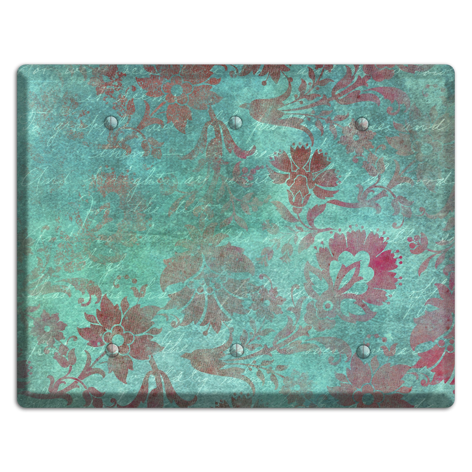 Sea Nymph Whimsical Damask 3 Blank Wallplate