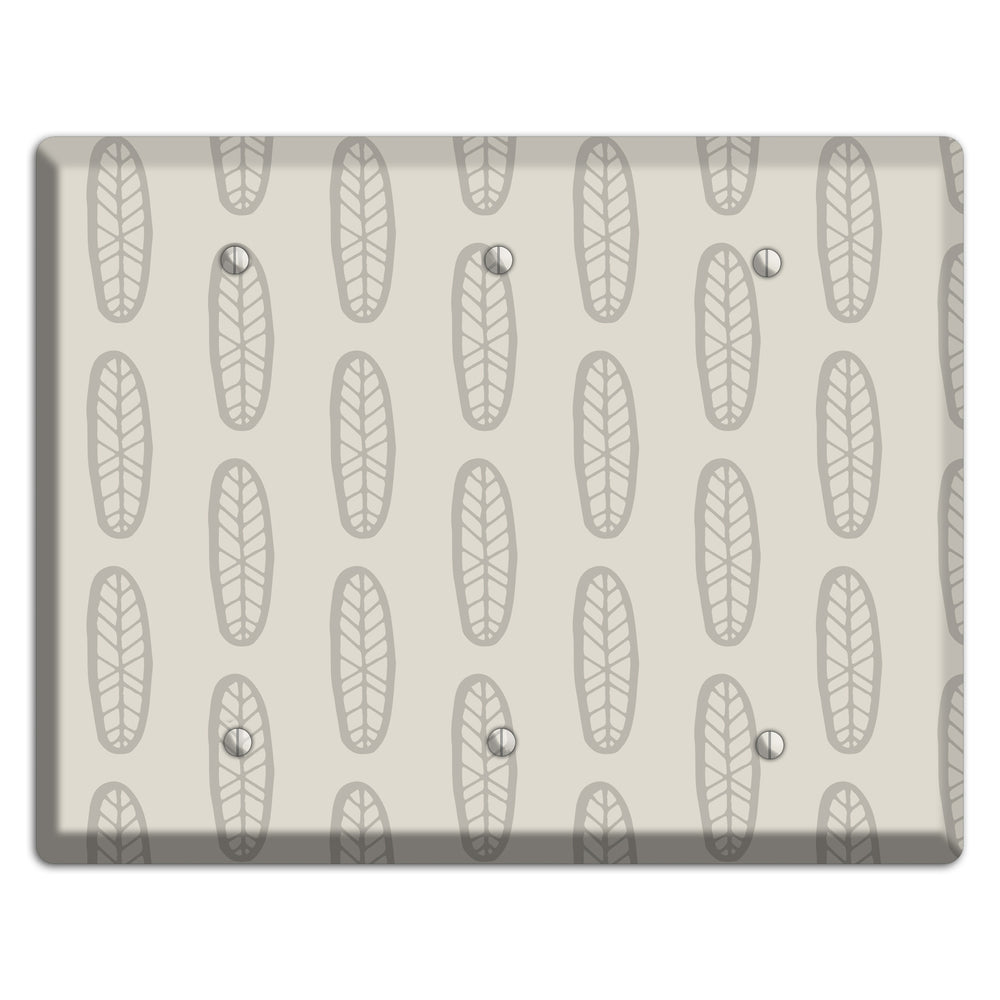 Simple Scandanavian Style K 3 Blank Wallplate