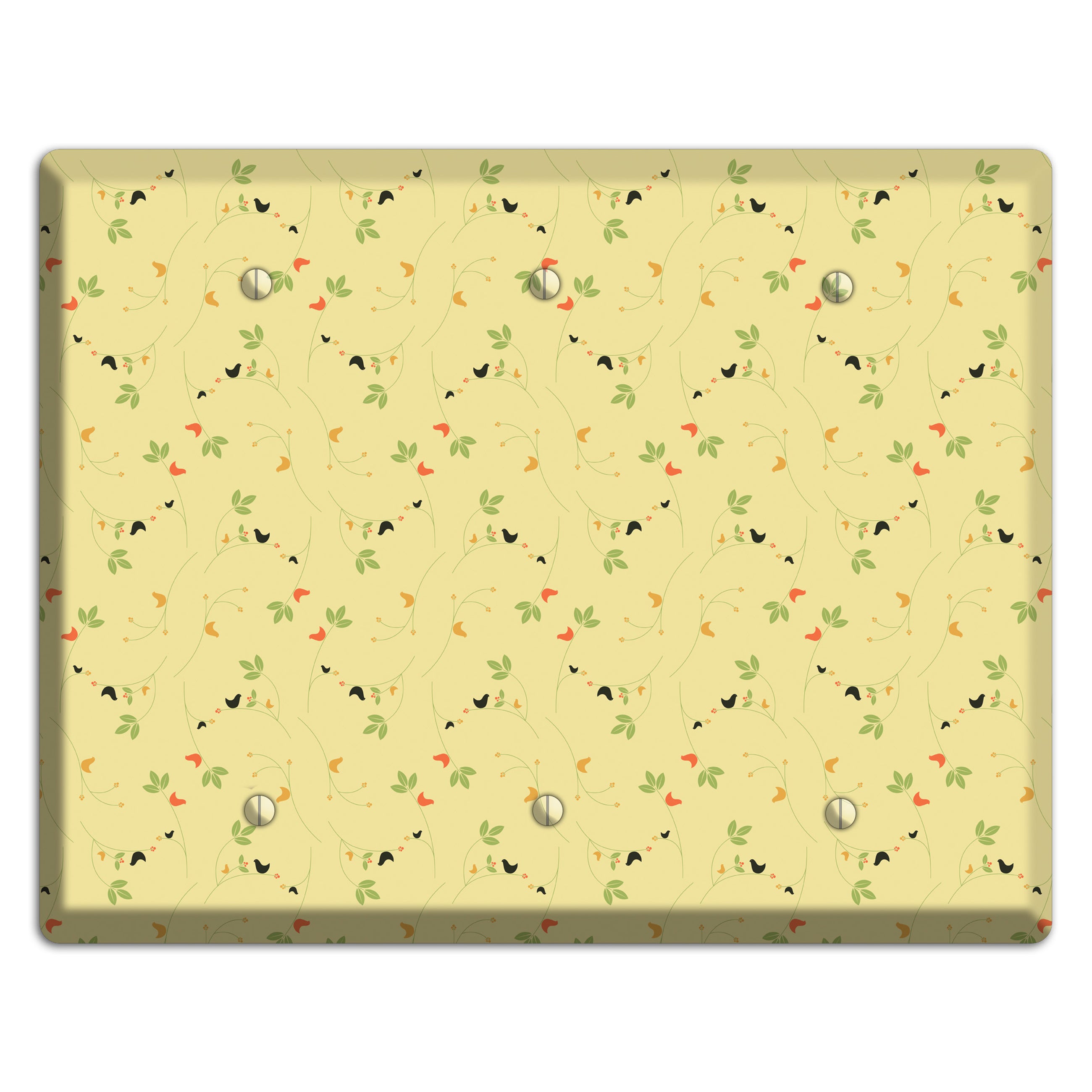 Tiny Yellow Flowers 3 Blank Wallplate