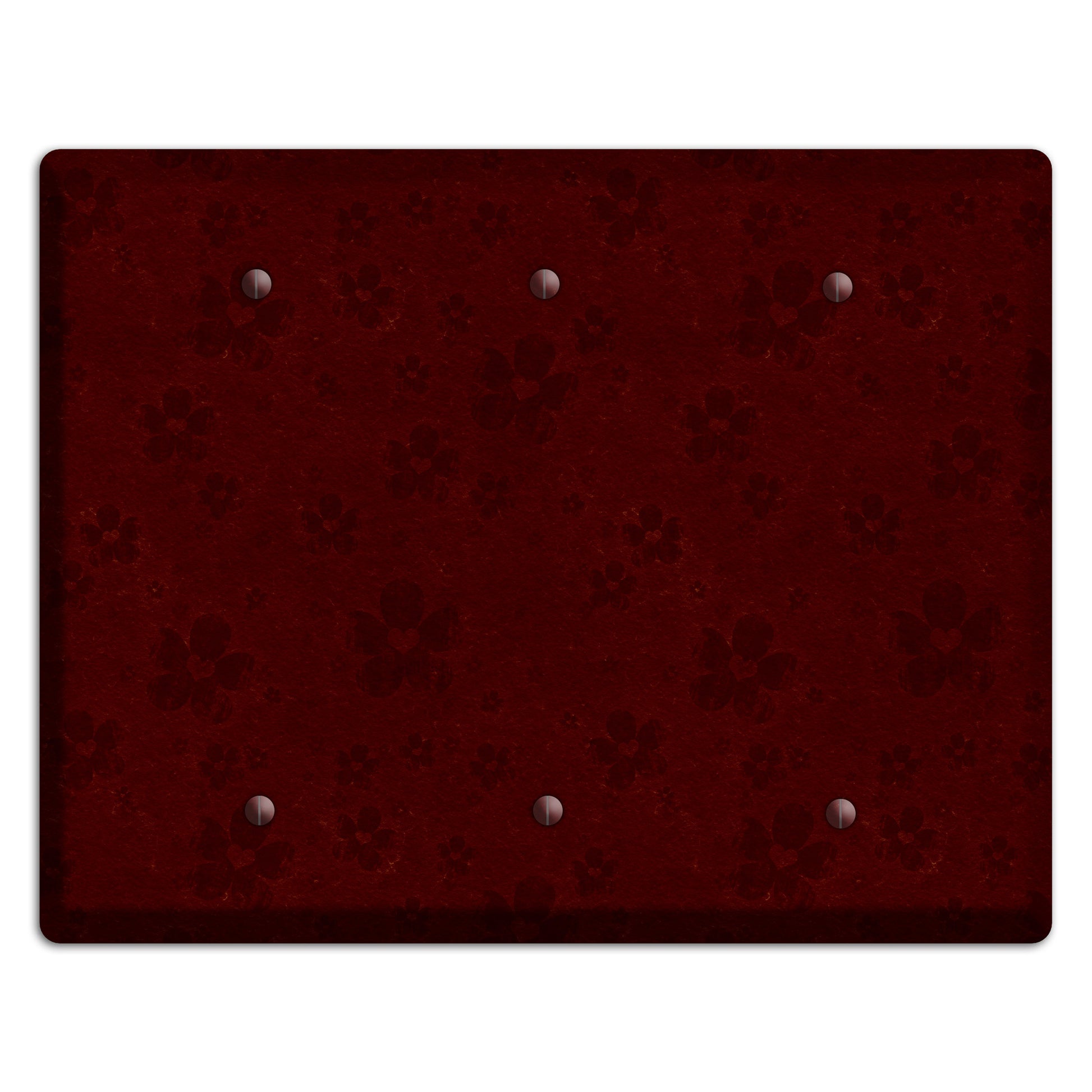 Maroon Grunge Suzani 2 3 Blank Wallplate