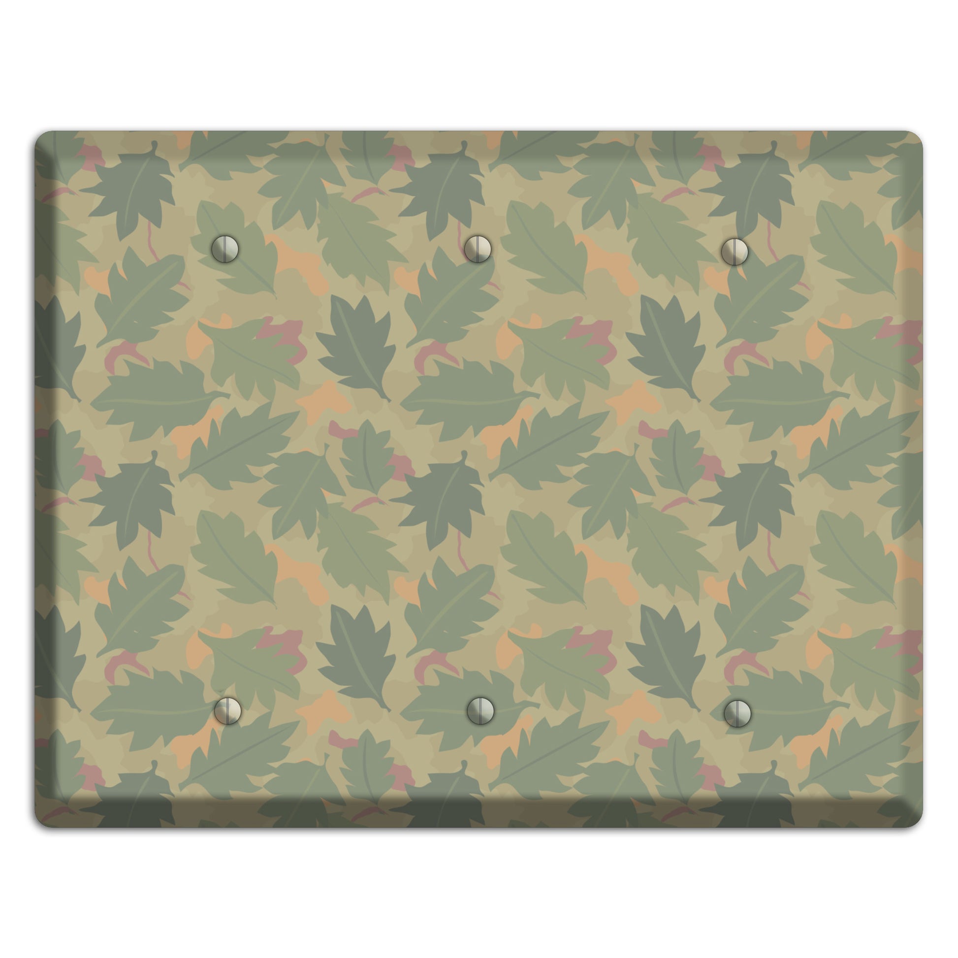 Wine Leaf Camo 3 Blank Wallplate