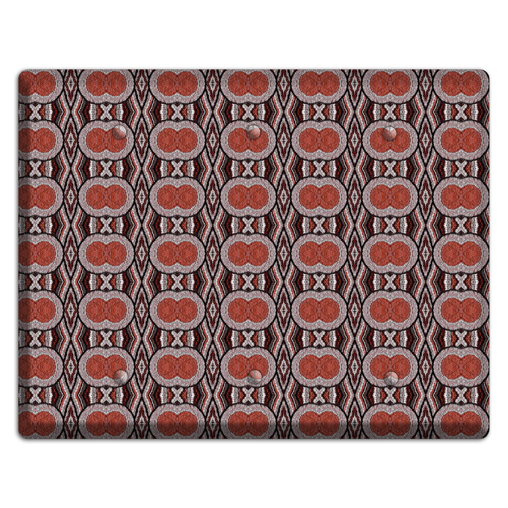 Red Tapestry 3 Blank Wallplate