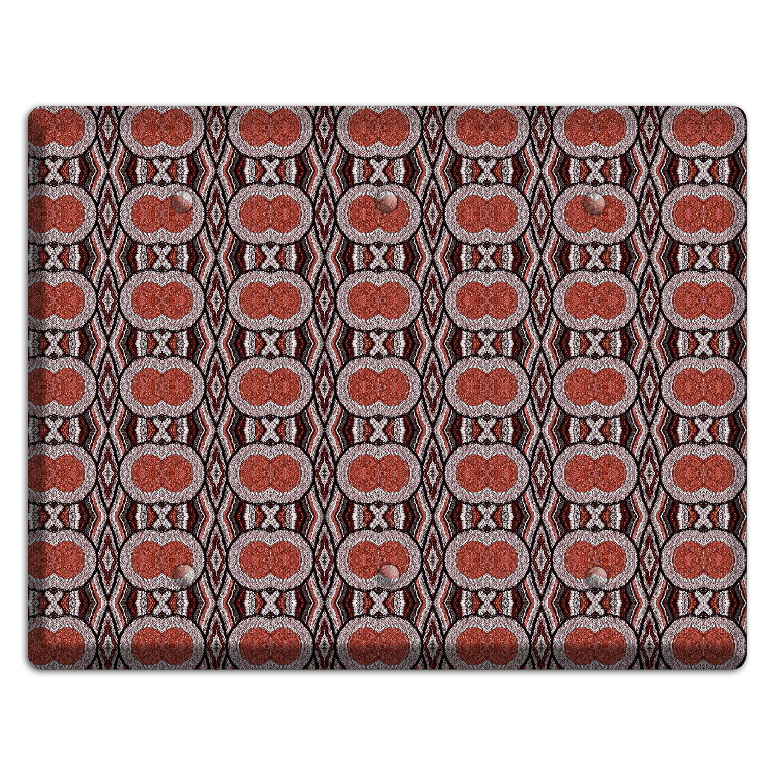 Red Tapestry 3 Blank Wallplate