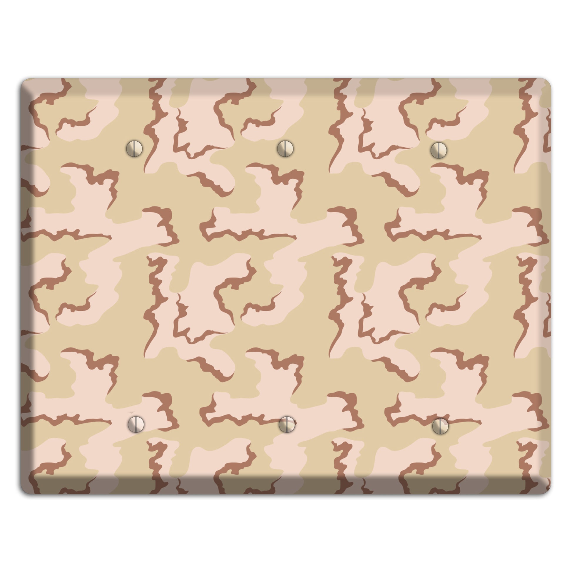 Coffee Stain Camo 3 Blank Wallplate