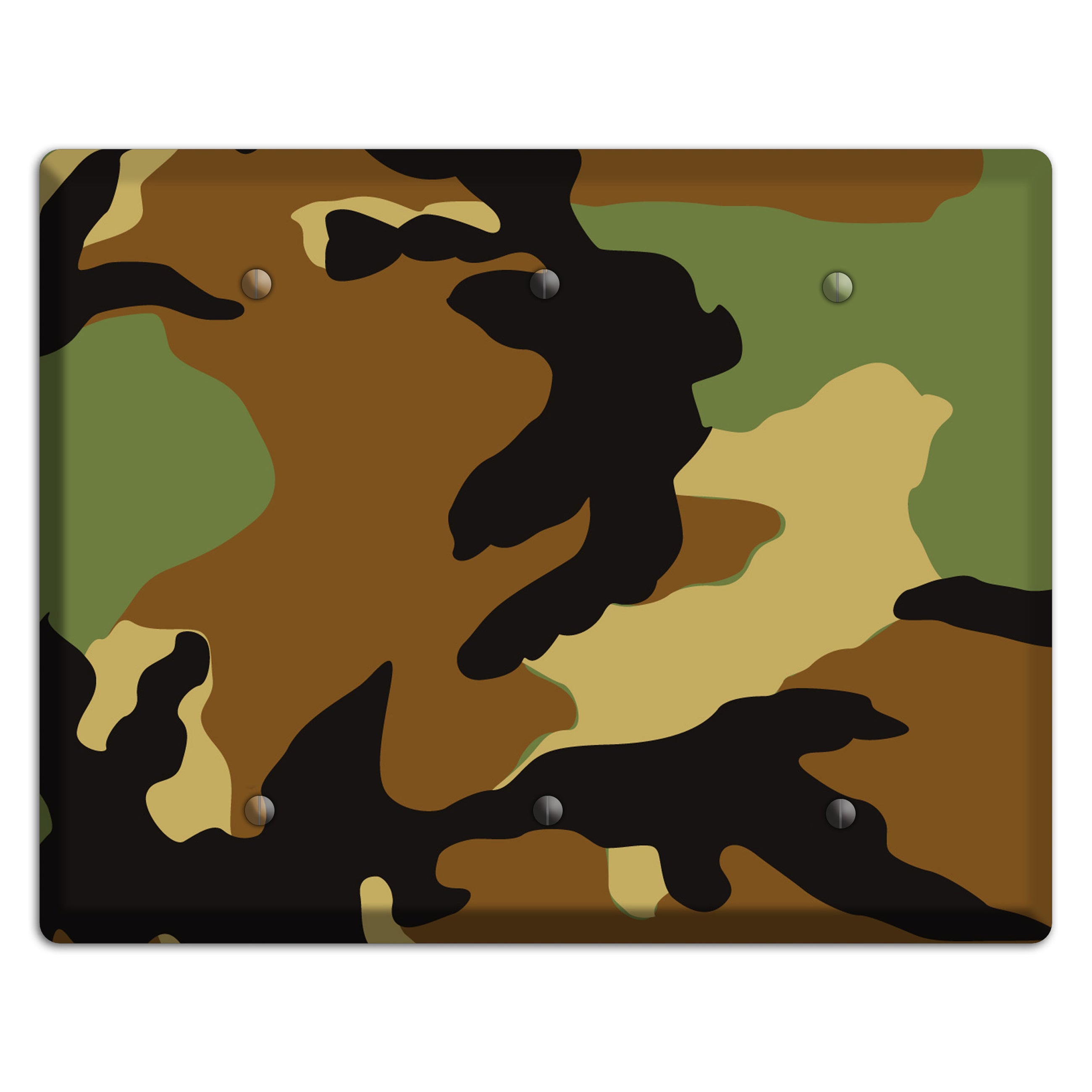 Camoflauge 3 Blank Wallplate