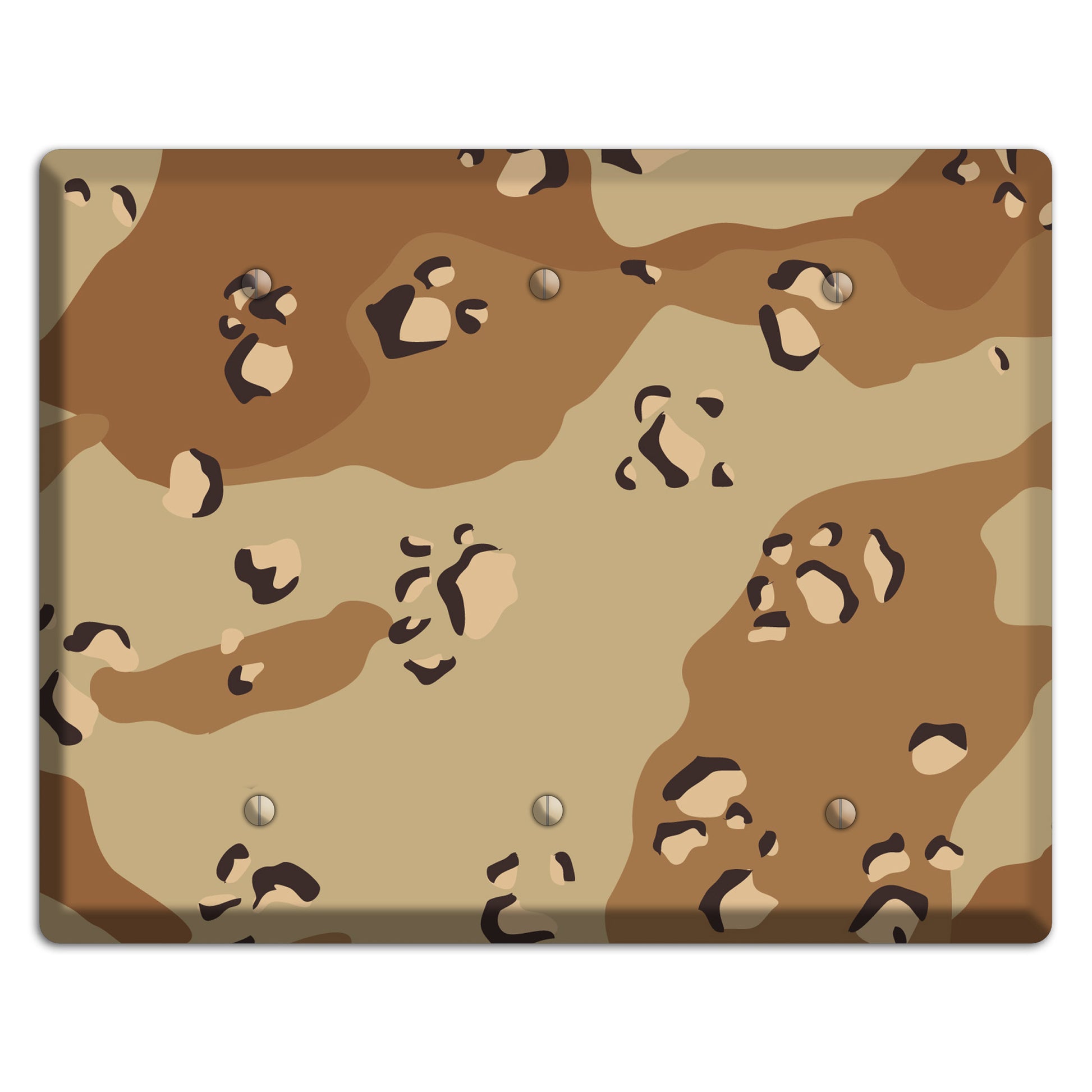 Desert Camo 3 Blank Wallplate