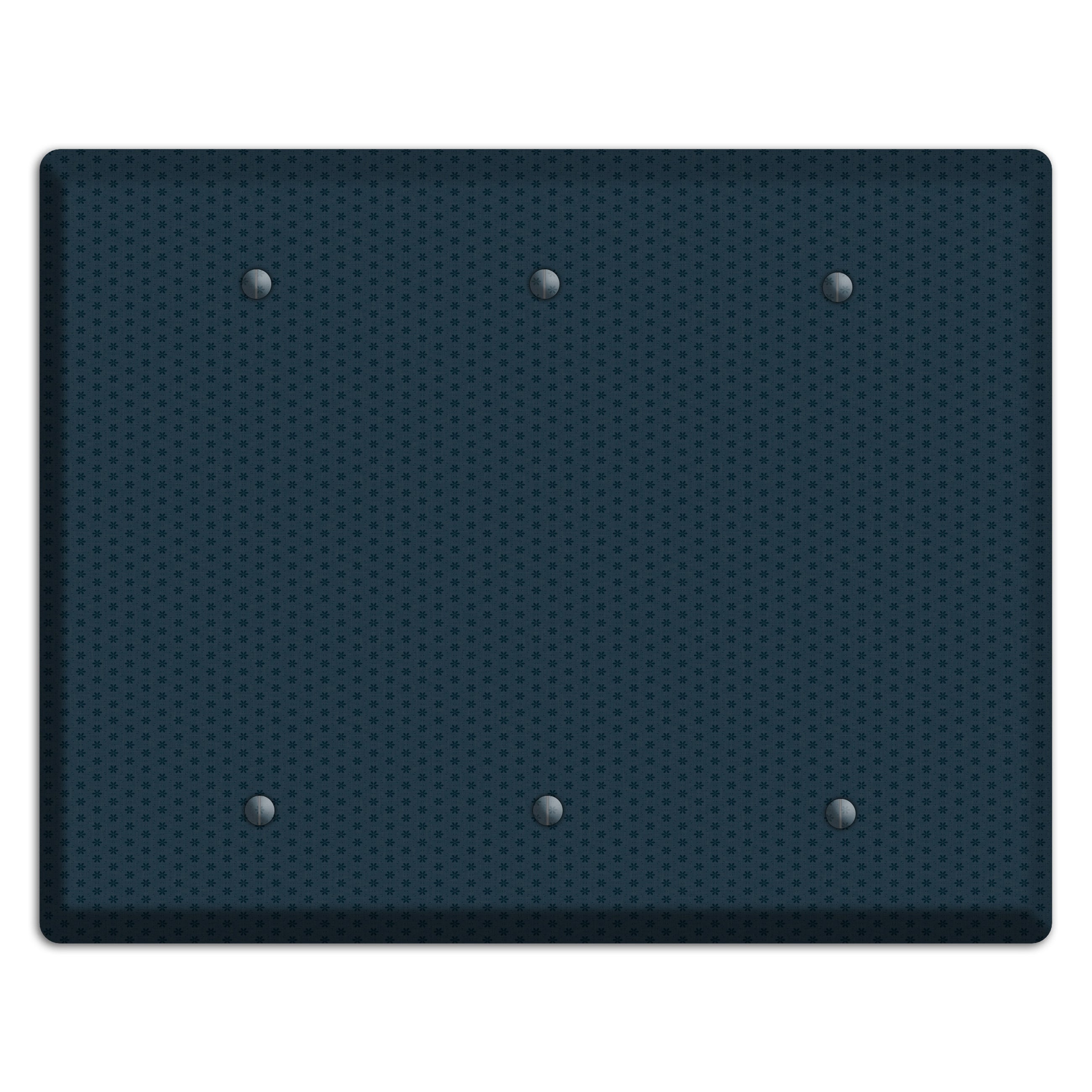 Blue with Tiny Asters 3 Blank Wallplate