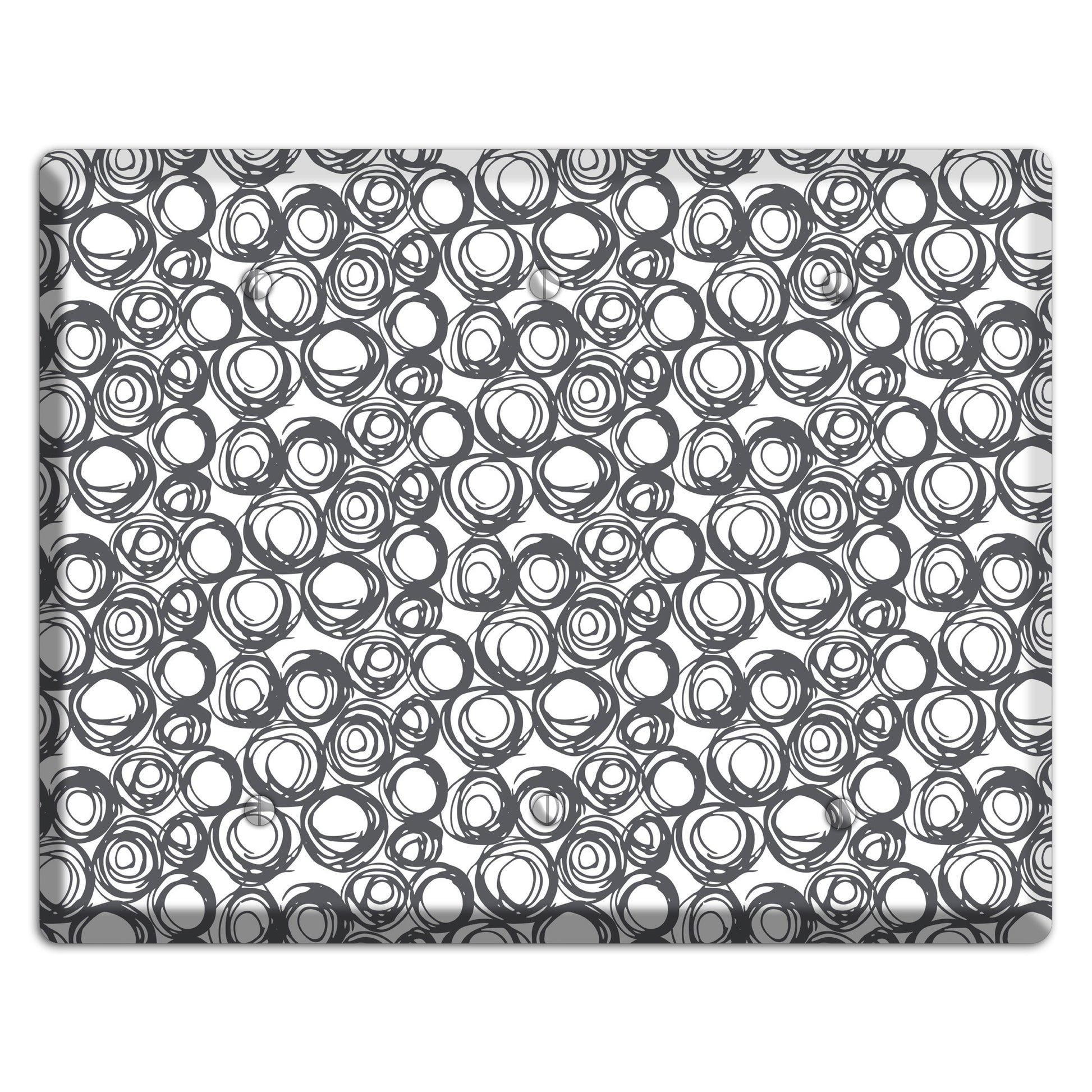 Abstract 24 3 Blank Wallplate