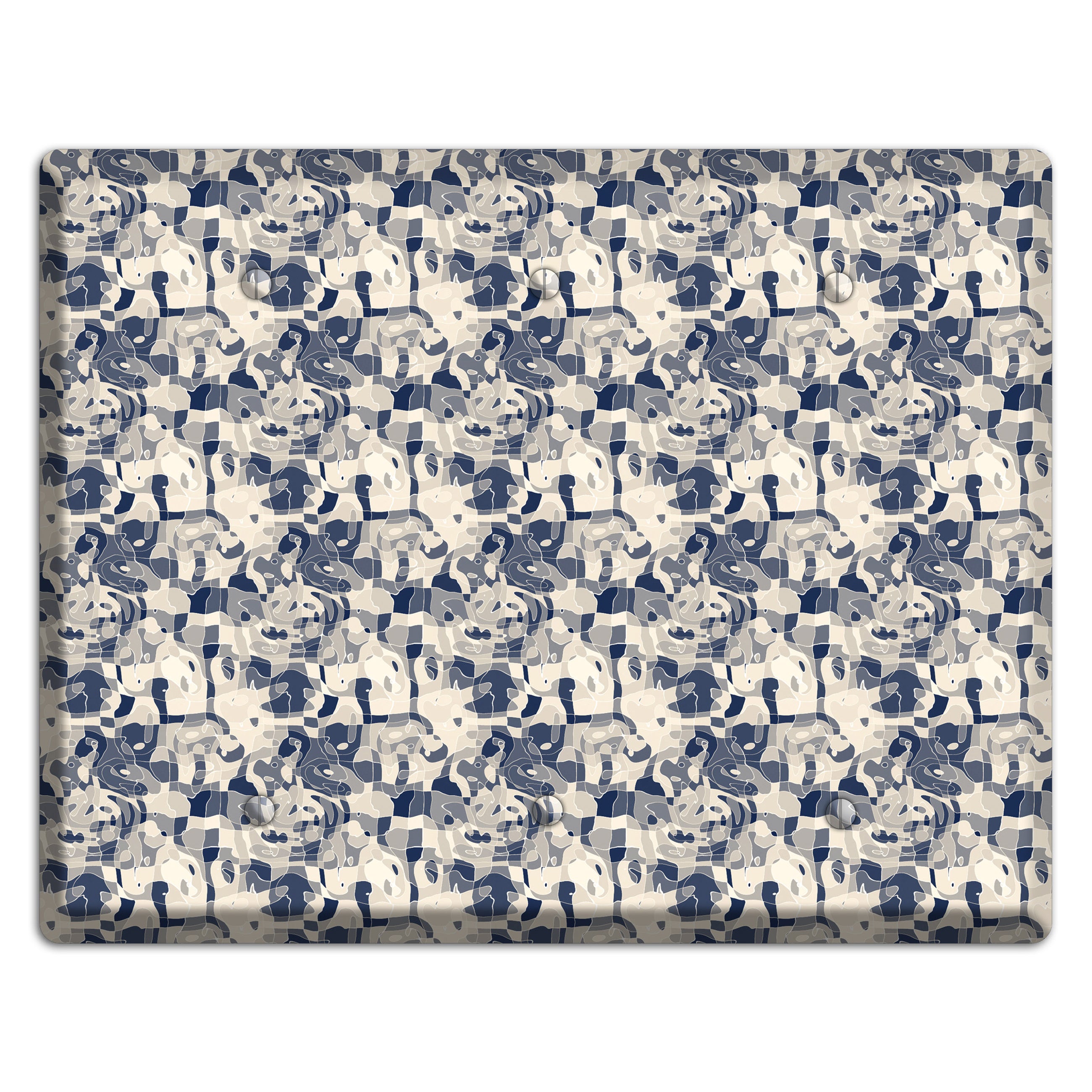 Multi Olive Bubble Dots 3 Blank Wallplate