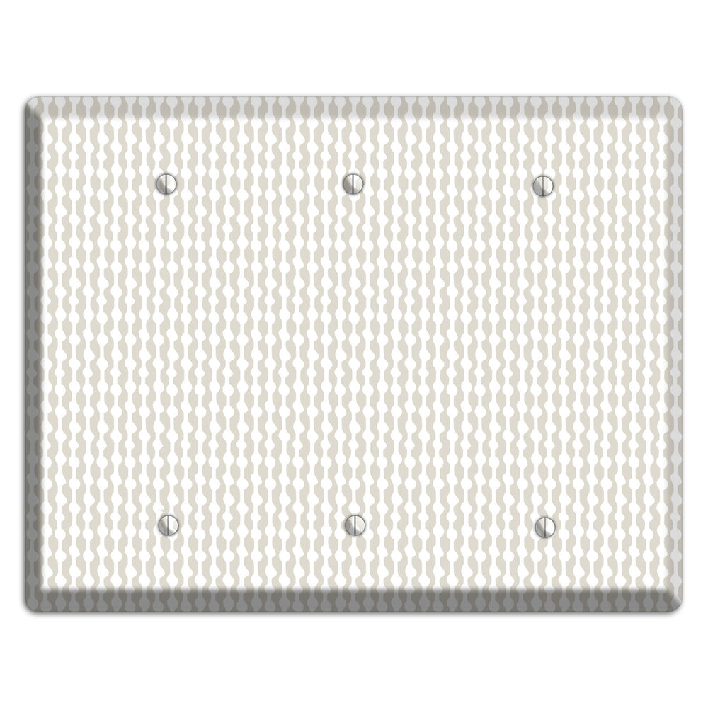 Simple Scandanavian Style C 3 Blank Wallplate