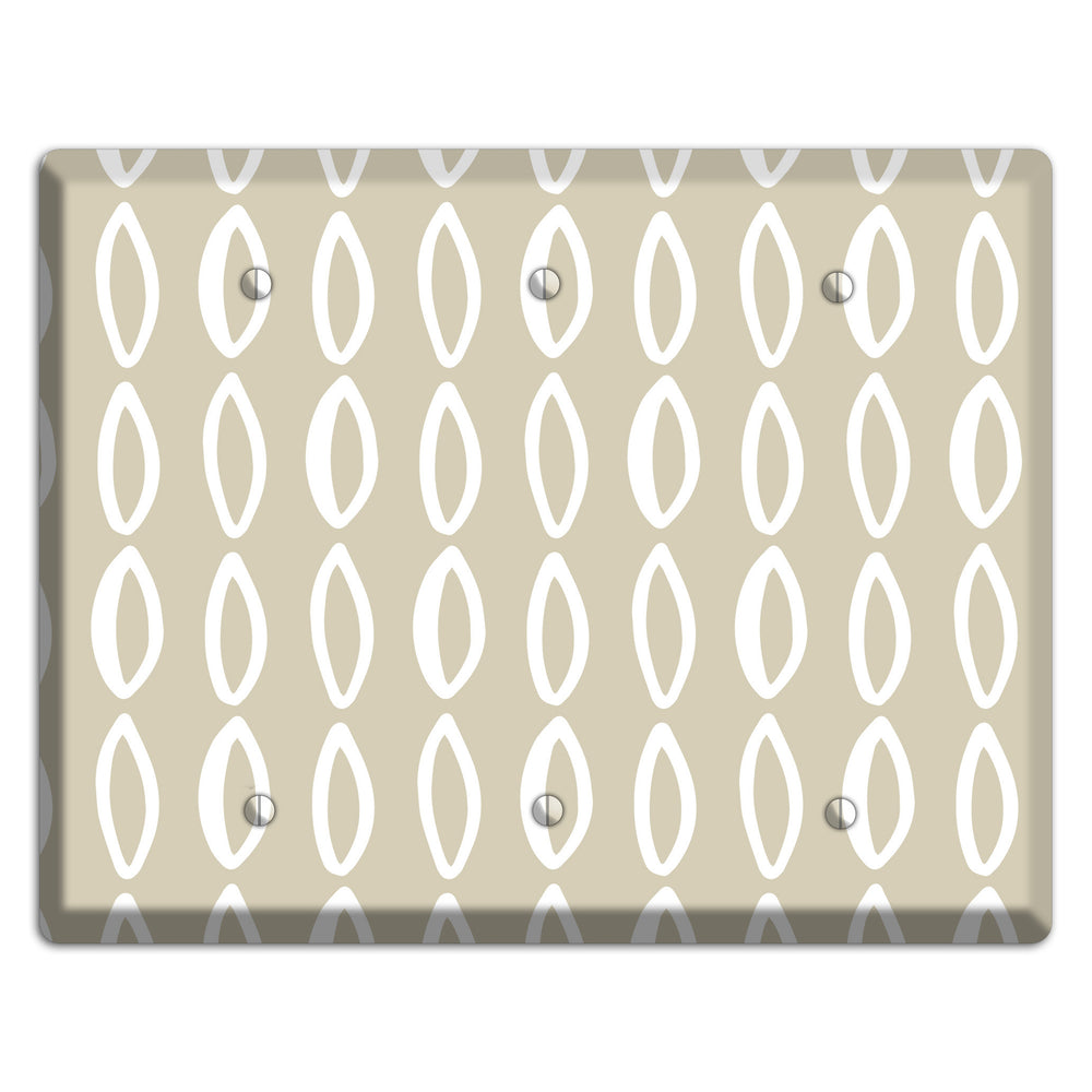 Simple Scandanavian Style Z 3 Blank Wallplate