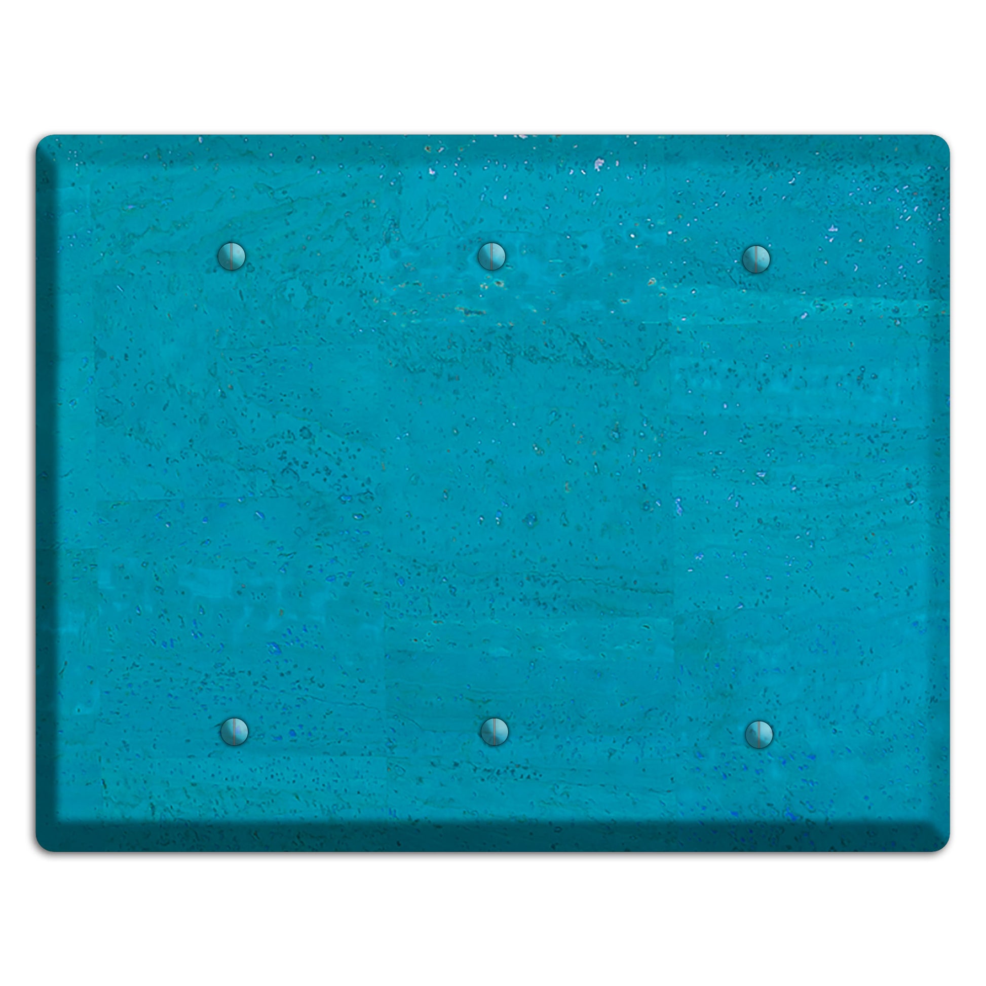 Bahama Blue Cork 3 Blank Wallplate