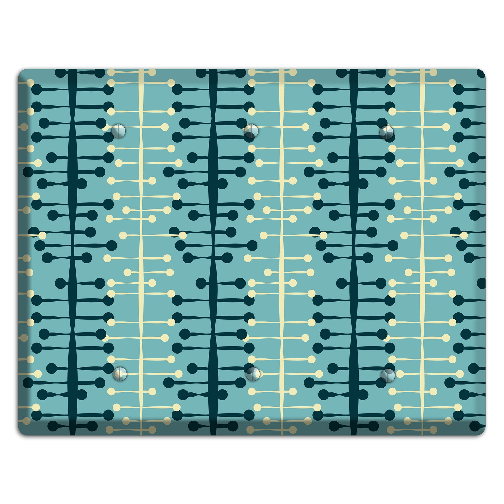 Mid Century Twist 3 Blank Wallplate